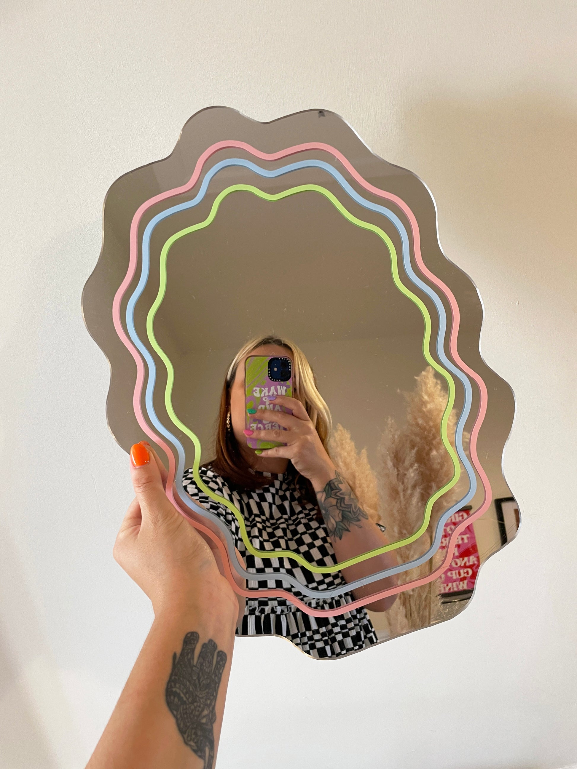 Pastel Wavy Mirror - PrintedWeird