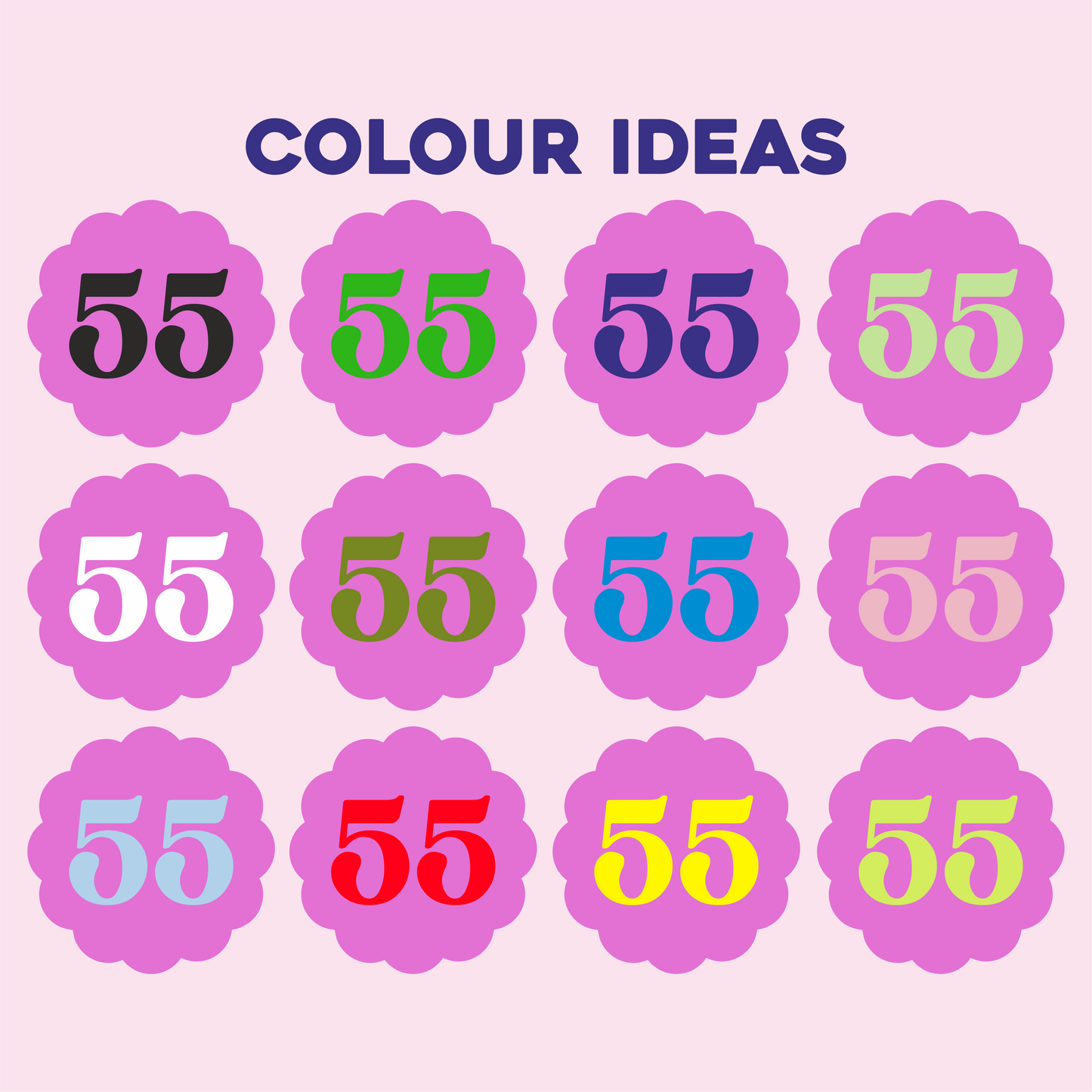 House Number Sign - Customise Colour & Number - PrintedWeird