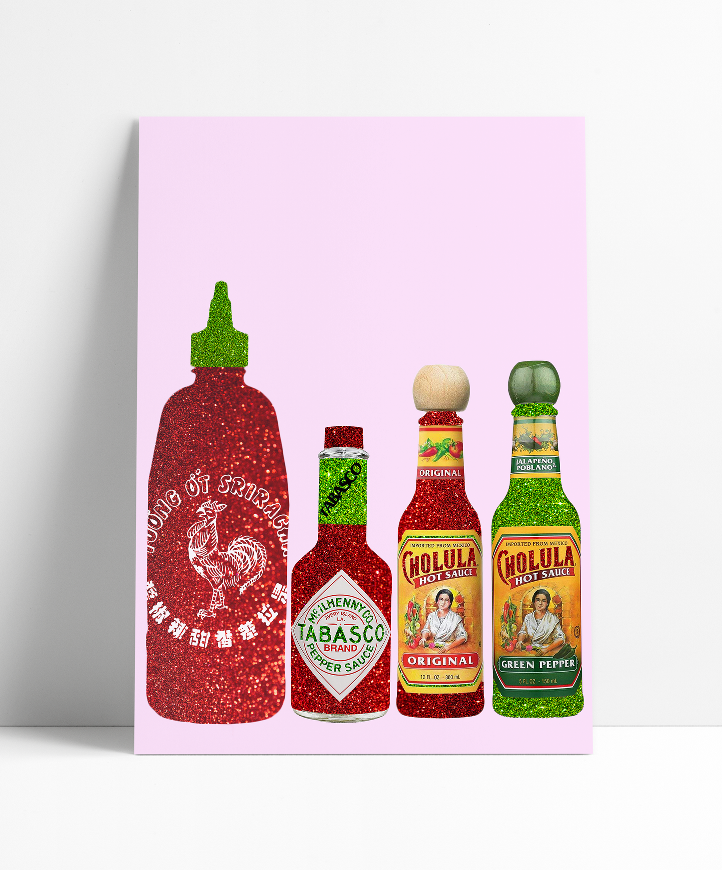 Classic HOT sauce Wall Print - PrintedWeird