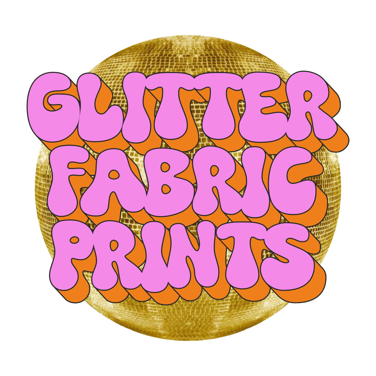 Glitter Fabric Prints