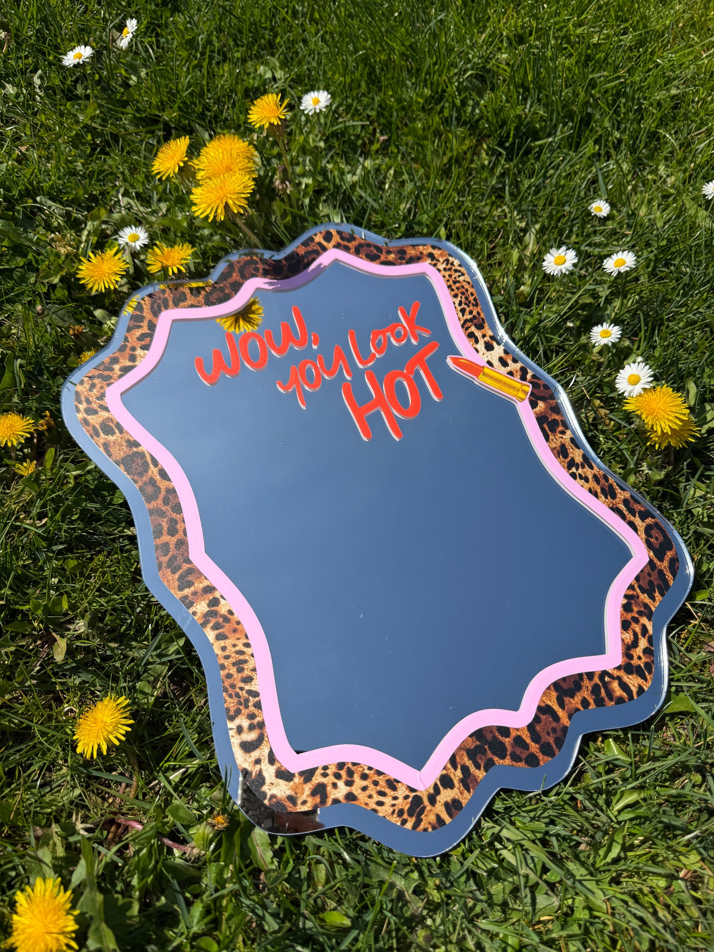 Sample Sale Mirror - Leopard & Lippy - A3