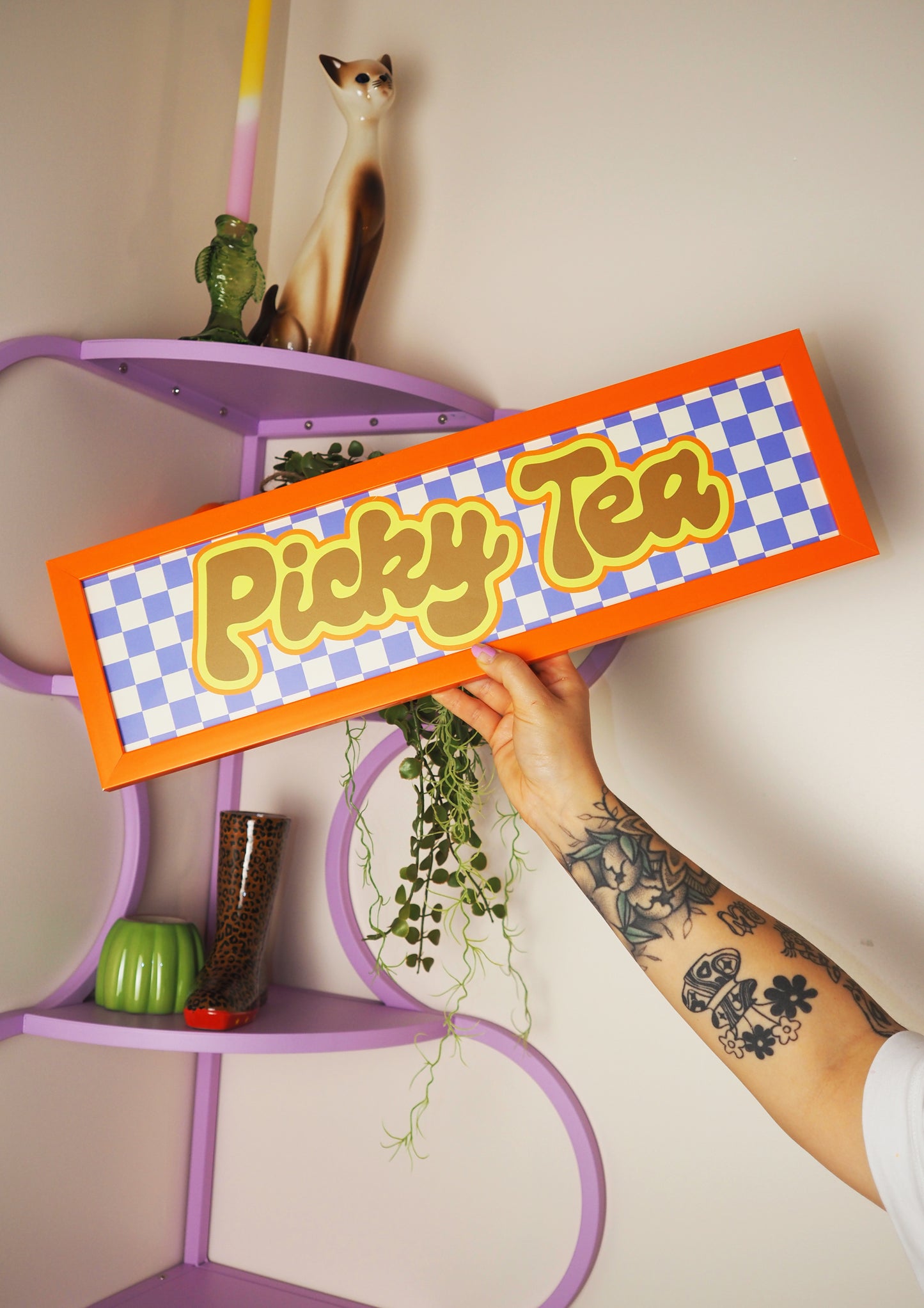Picky Tea Framed Rectangle Print