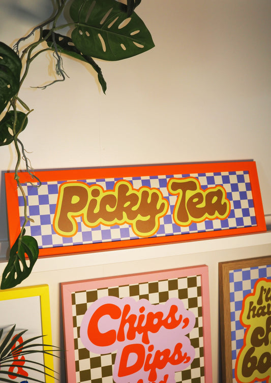 Picky Tea Framed Rectangle Print