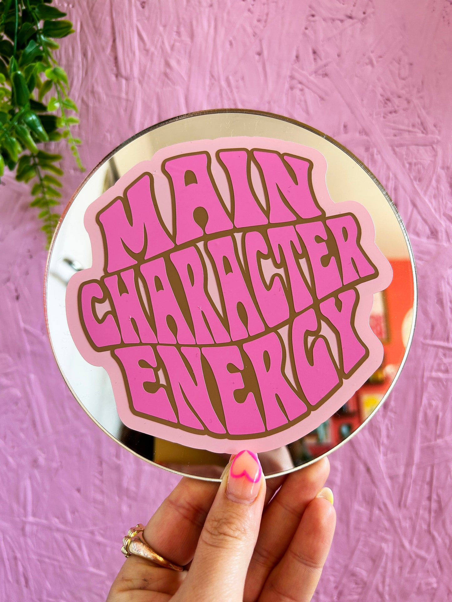 Main Character Energy Disc Mirror