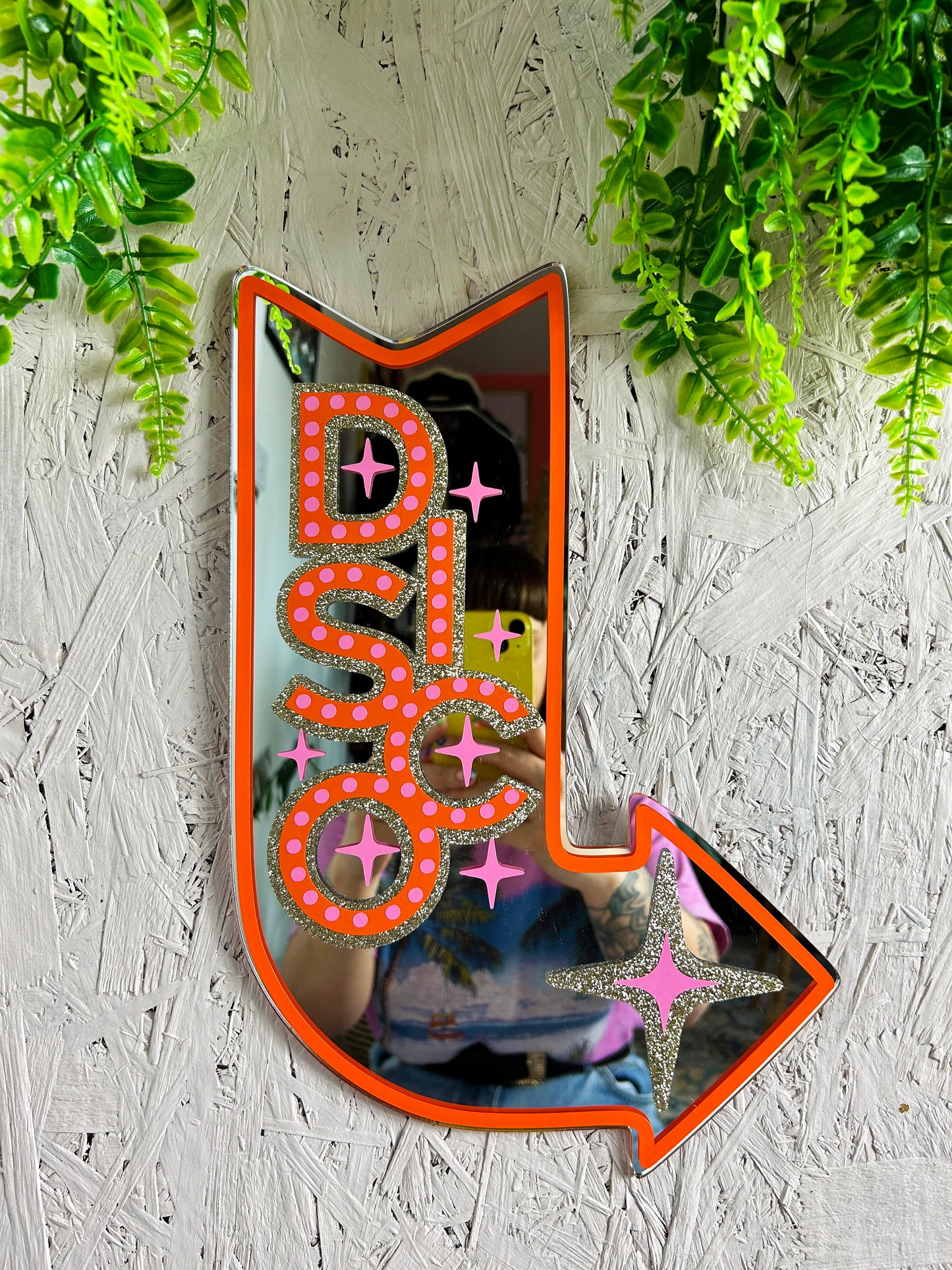 DISCO Motel Sign Mirror