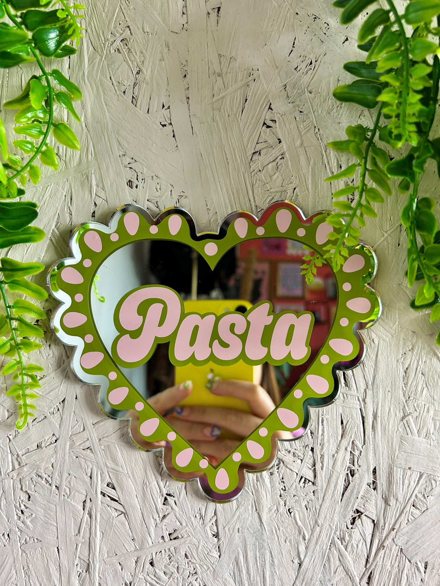 I Heart Pasta Mirror