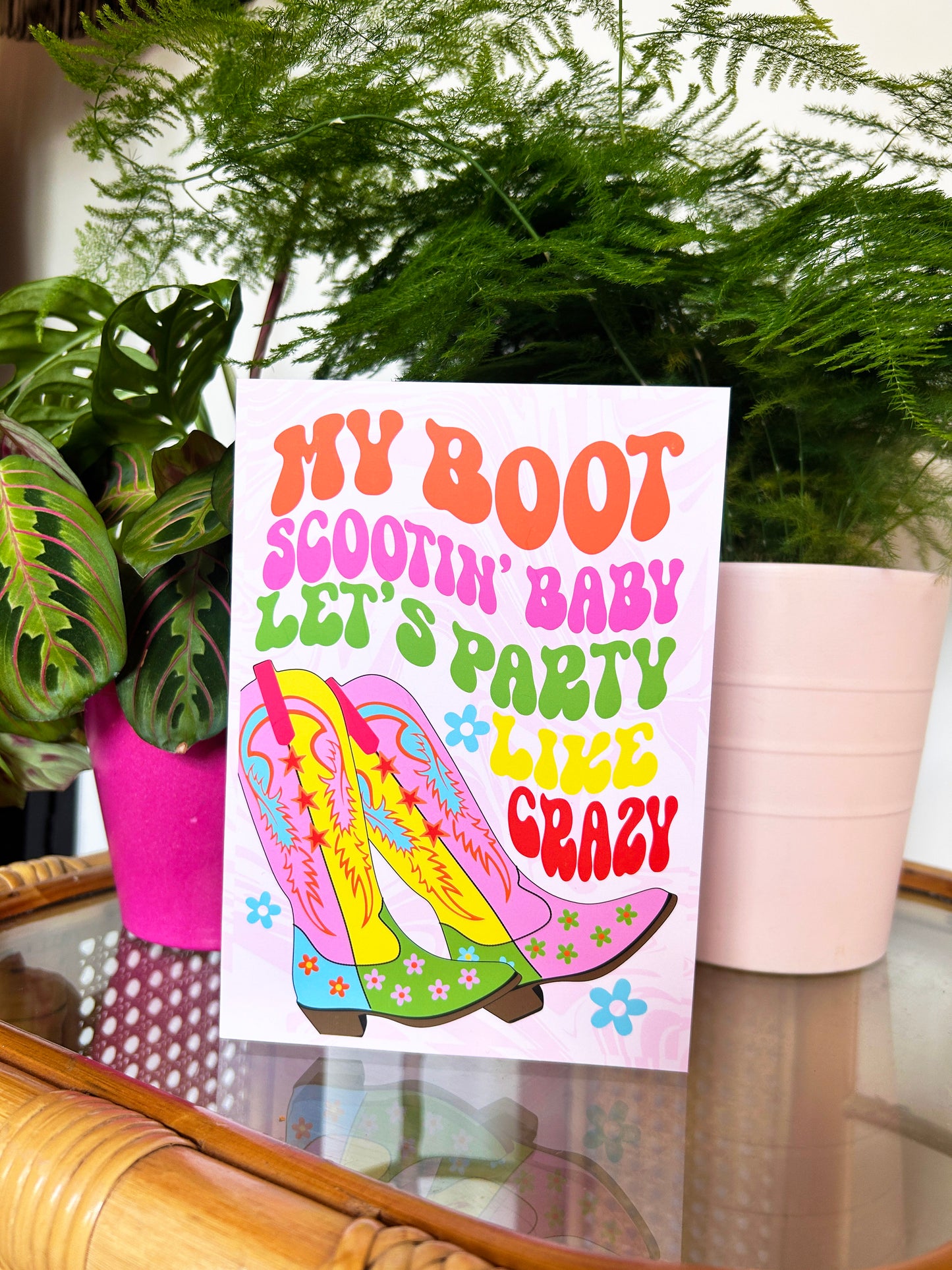 Boot Scootin' Baby Greeting Card