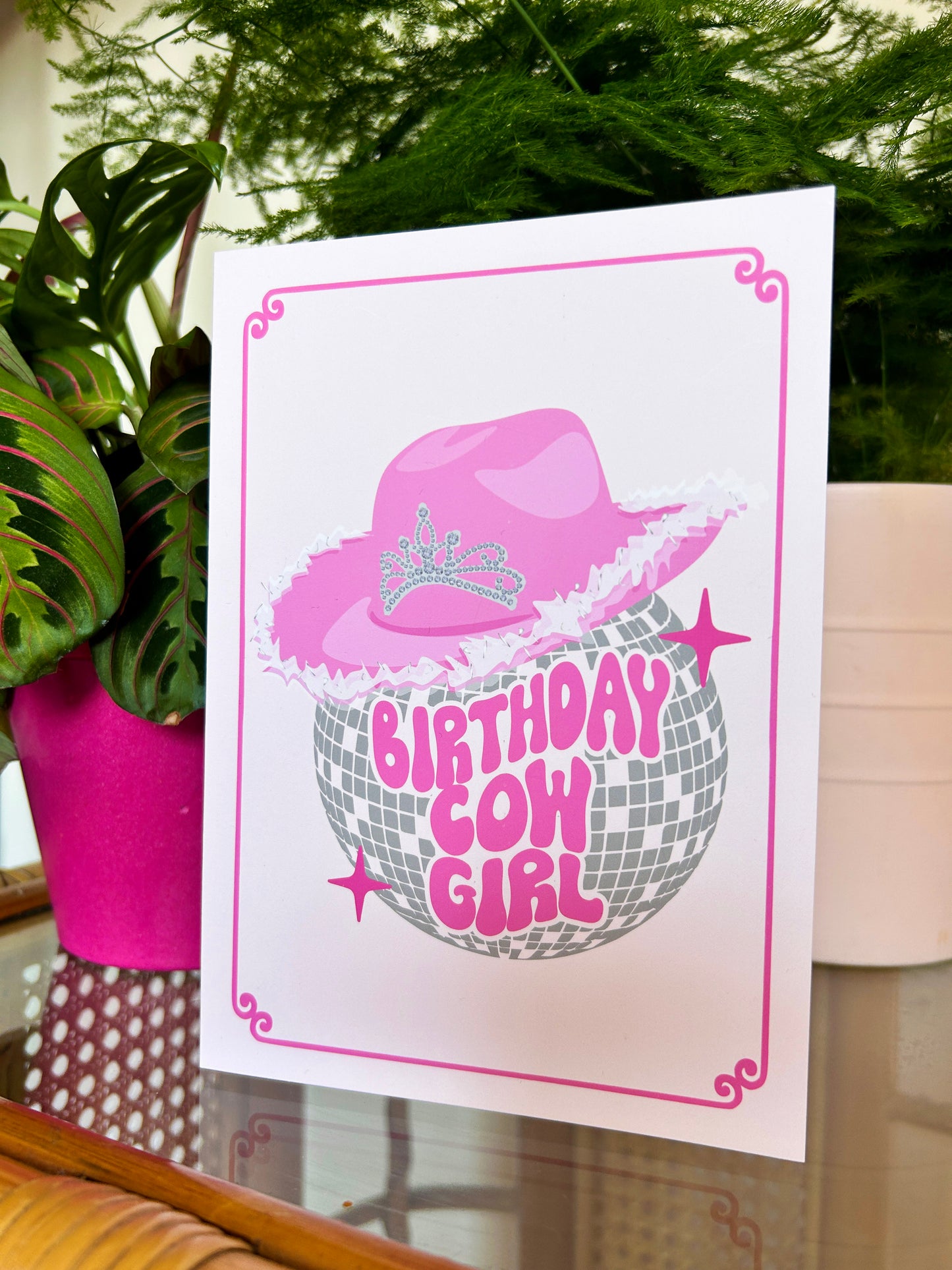 Birthday Cowgirl Greeting Card