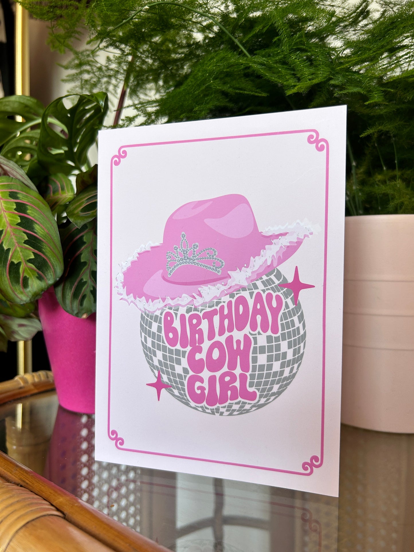 Birthday Cowgirl Greeting Card
