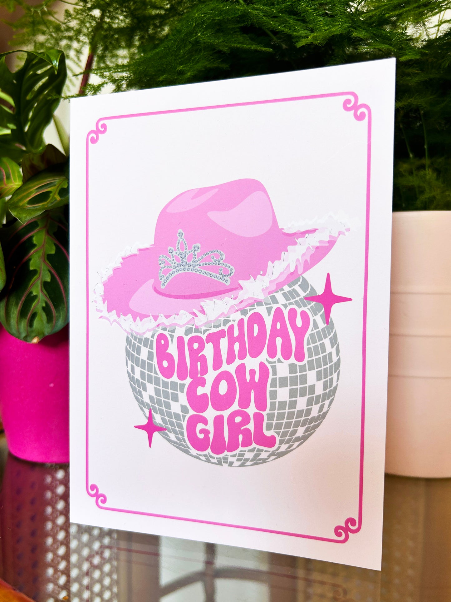 Birthday Cowgirl Greeting Card