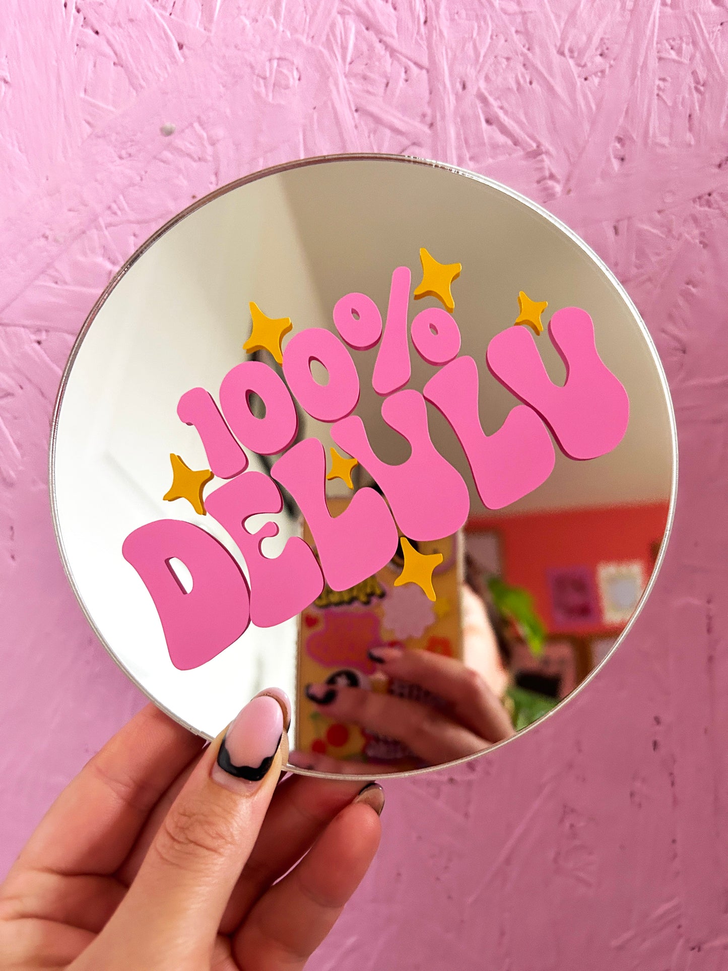 100% Delulu Disc Mirror