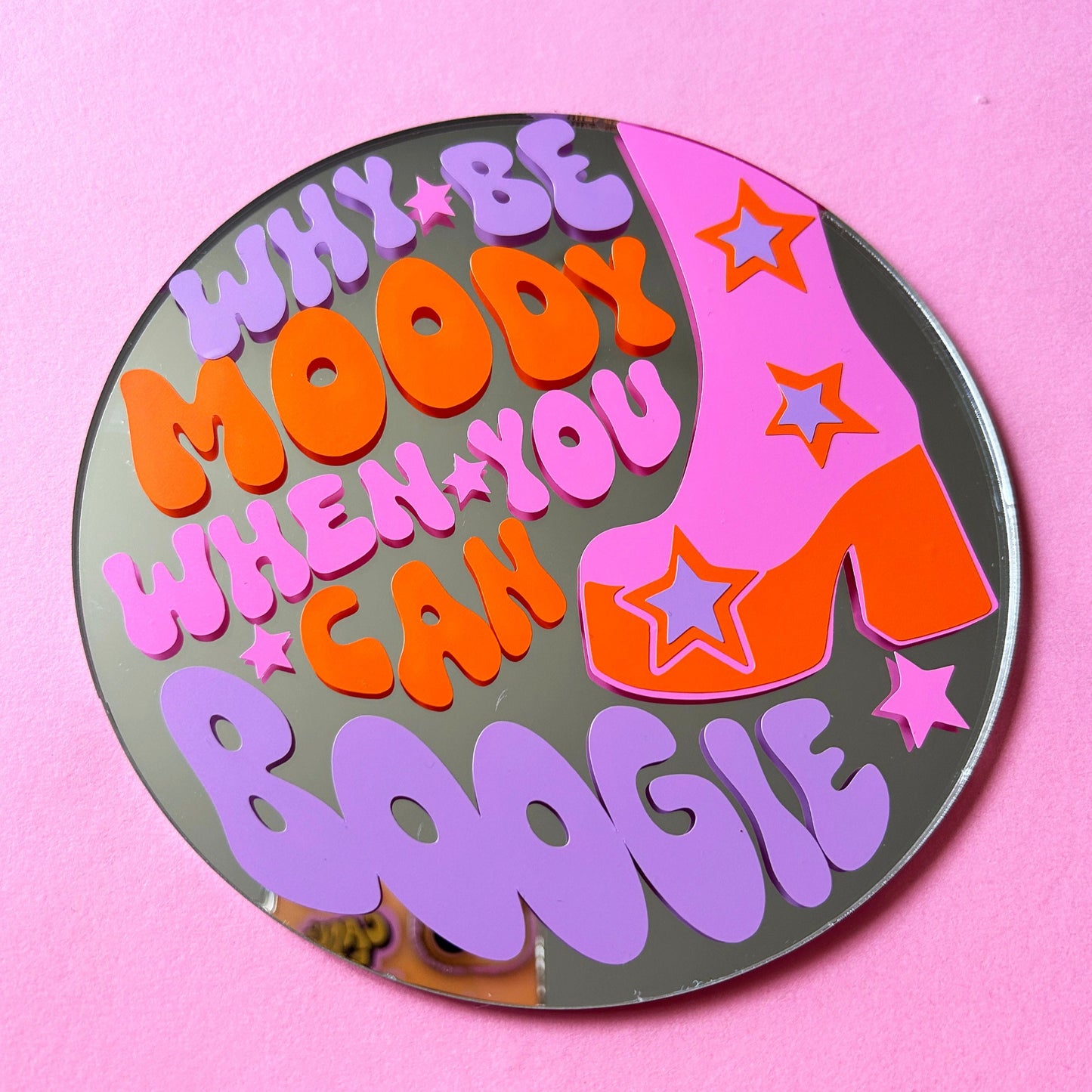 Don't Be Moody, Let's Boogie Disc Mirror