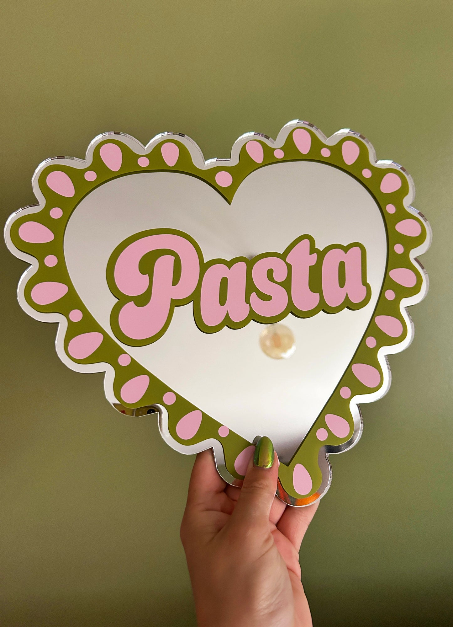 Large Frilly Pasta Heart