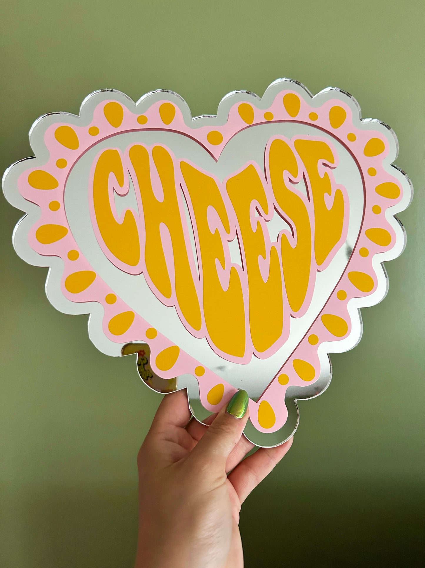 Large Frilly Cheese Heart