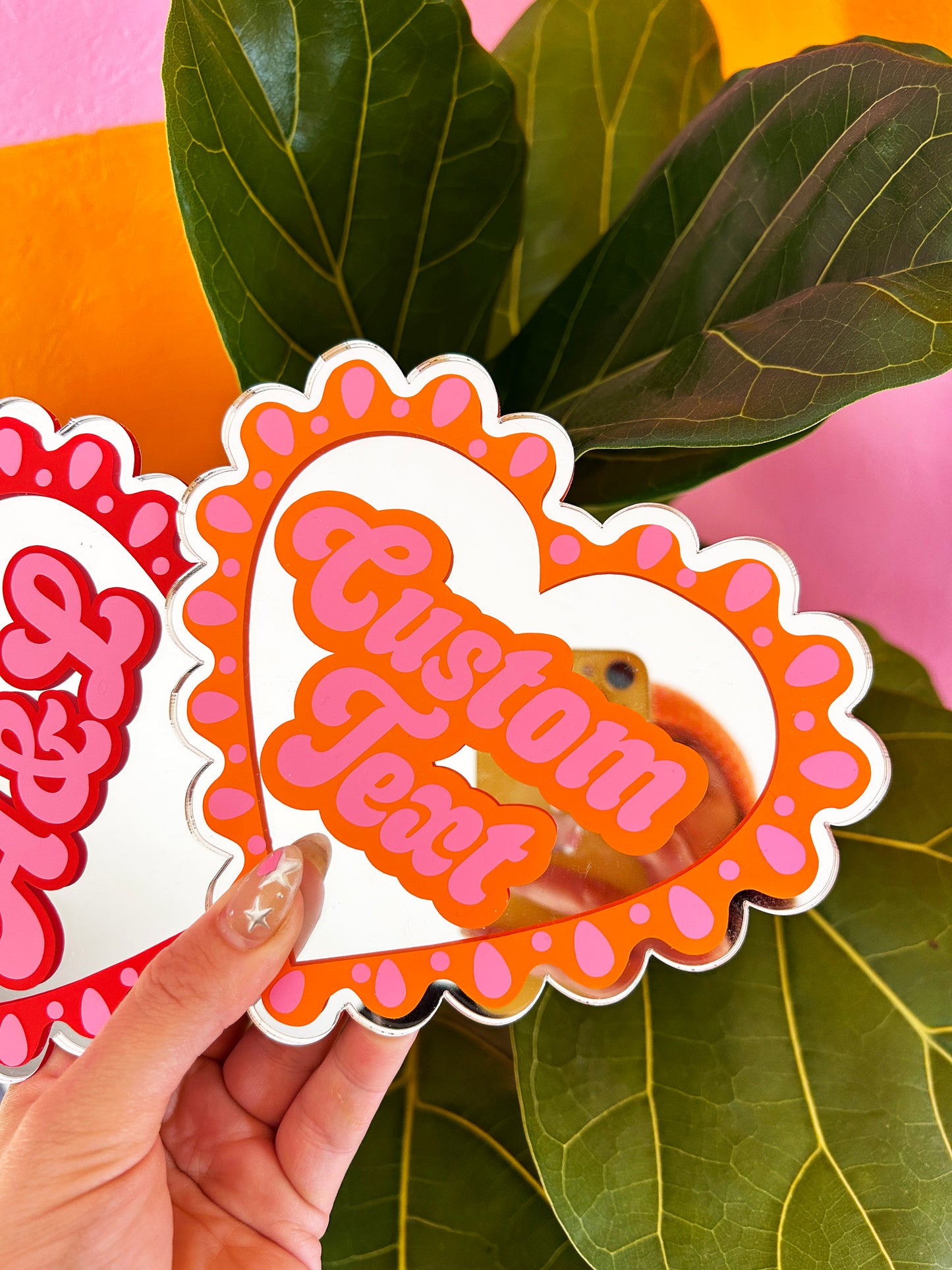 Custom Frilly Heart Mirror – PrintedWeird