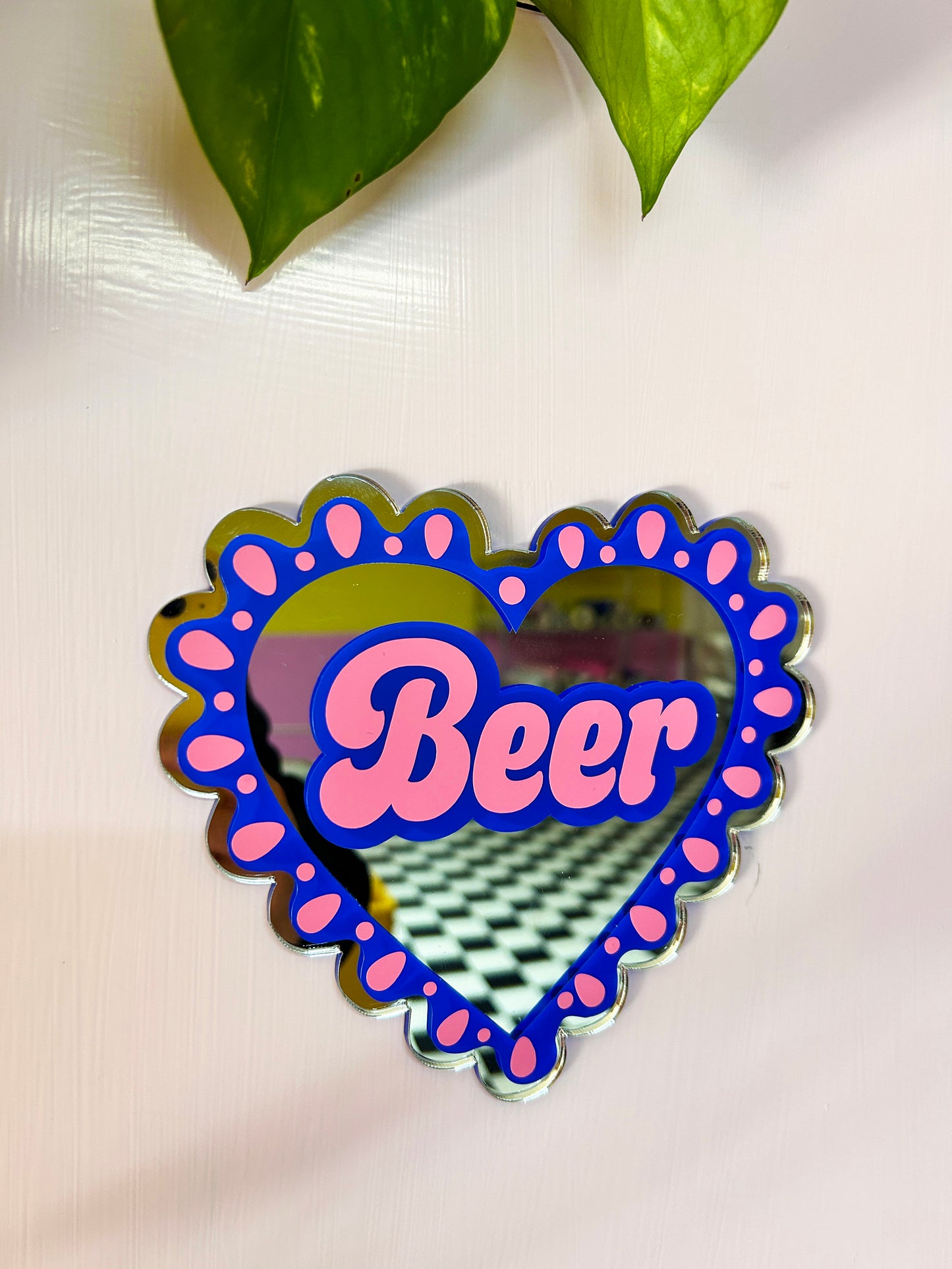 I Heart Beer Mirror