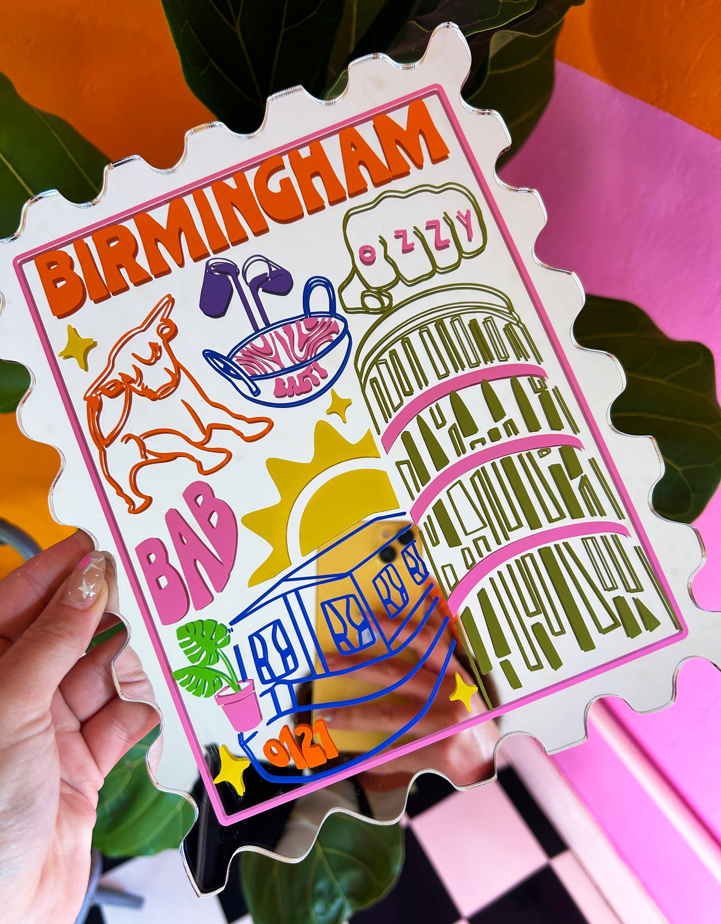 Birmingham Stamp Mirror