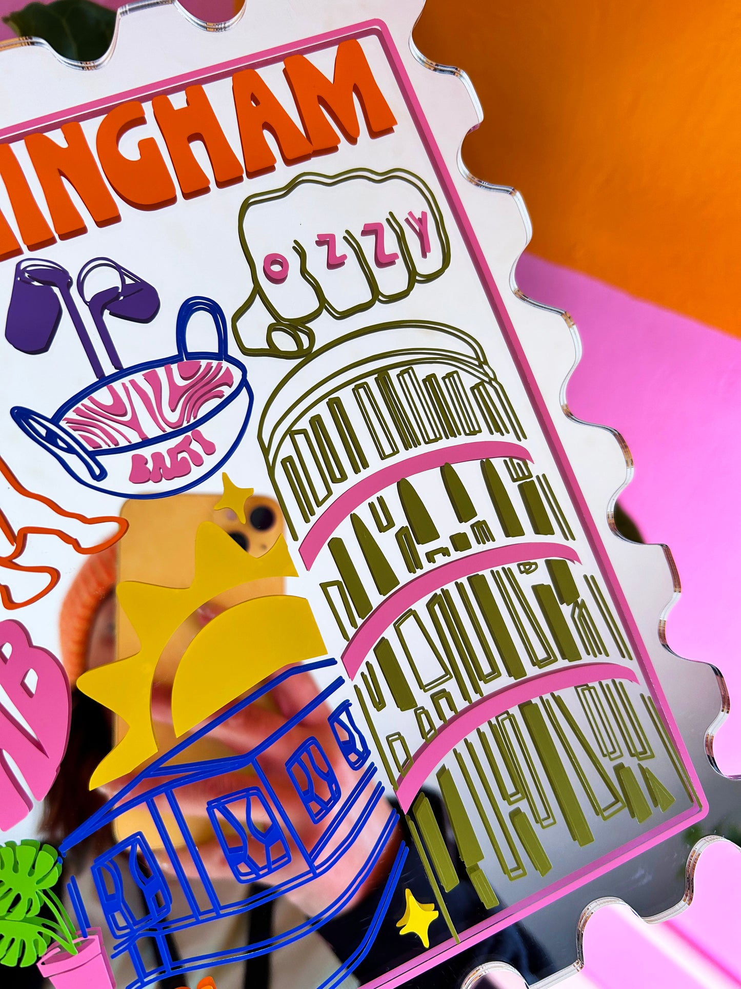 Birmingham Stamp Mirror