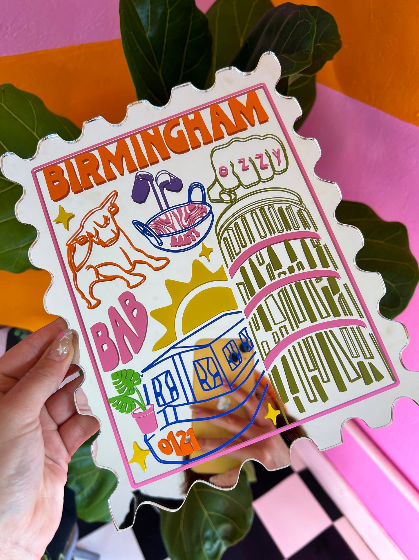 Birmingham Stamp Mirror