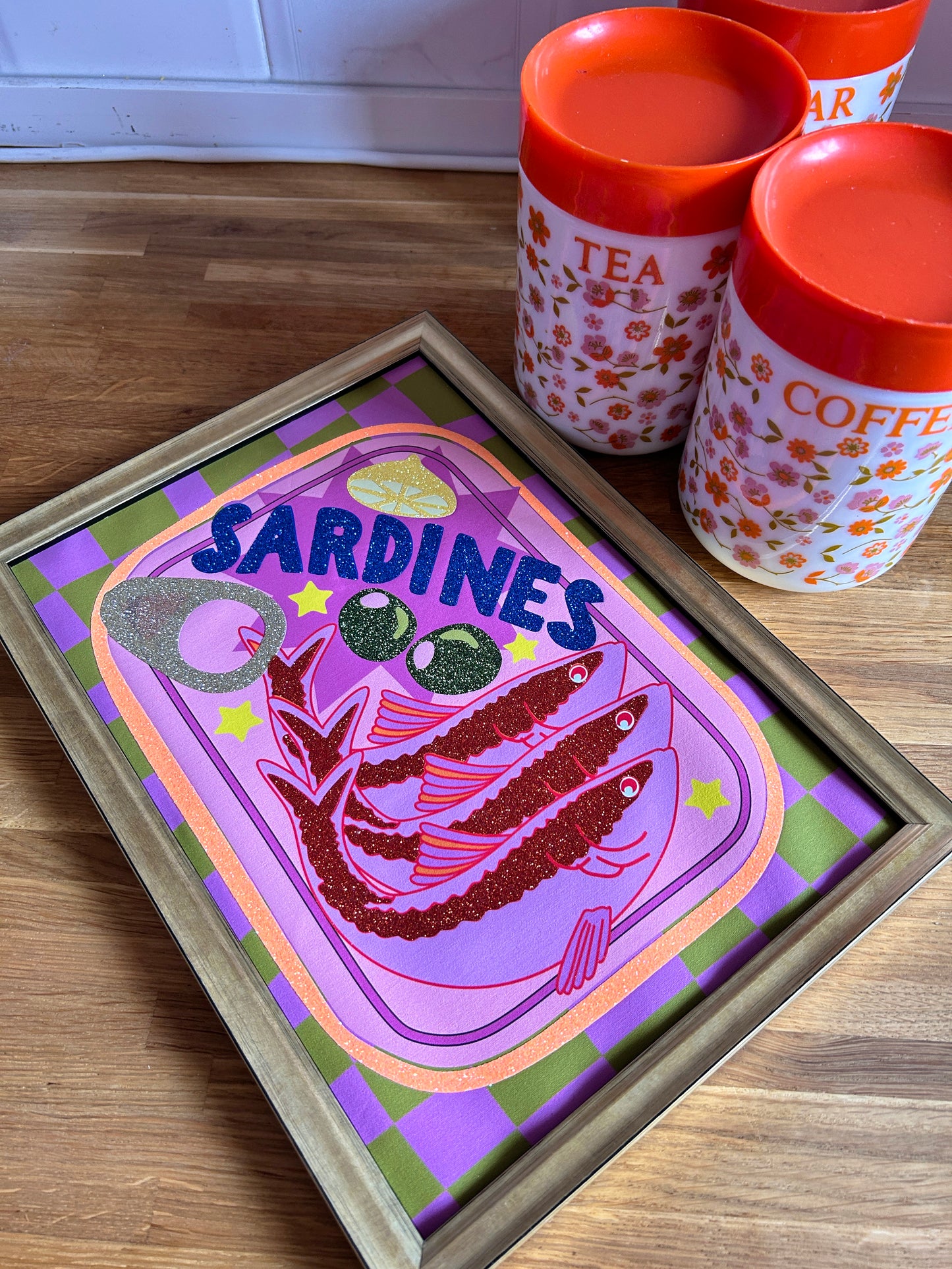 Sardines Fabric Print