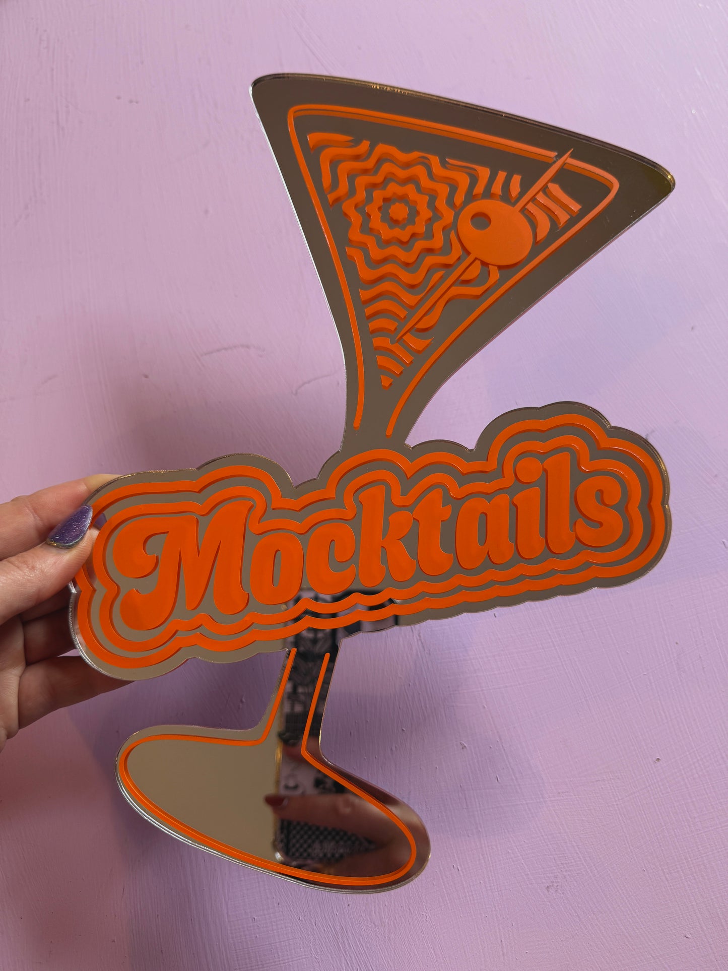 Sample Sale Mirror - Mocktails Orange