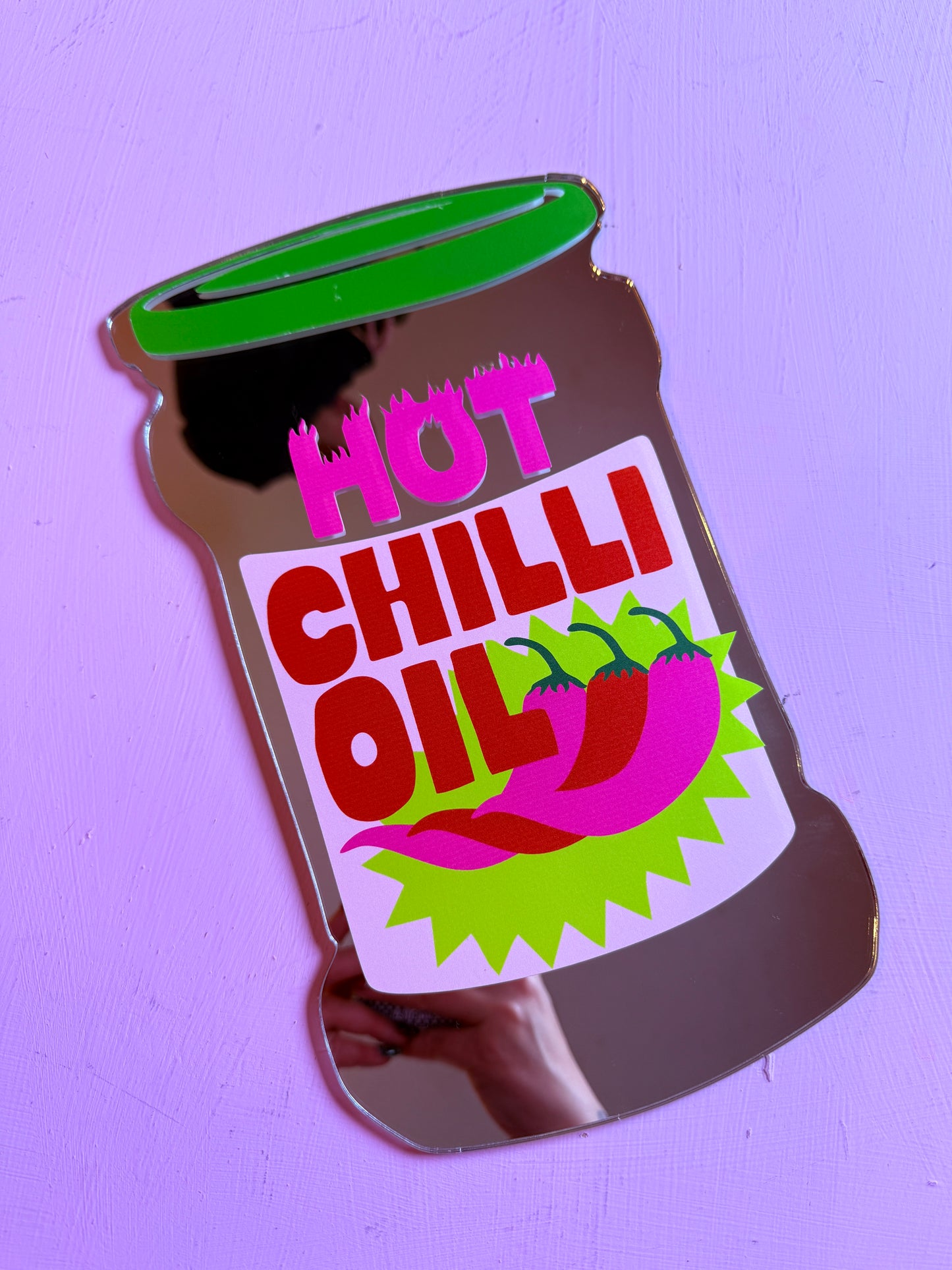 B GRADE - Sample Sale Mirror - Hot Chilli Oil