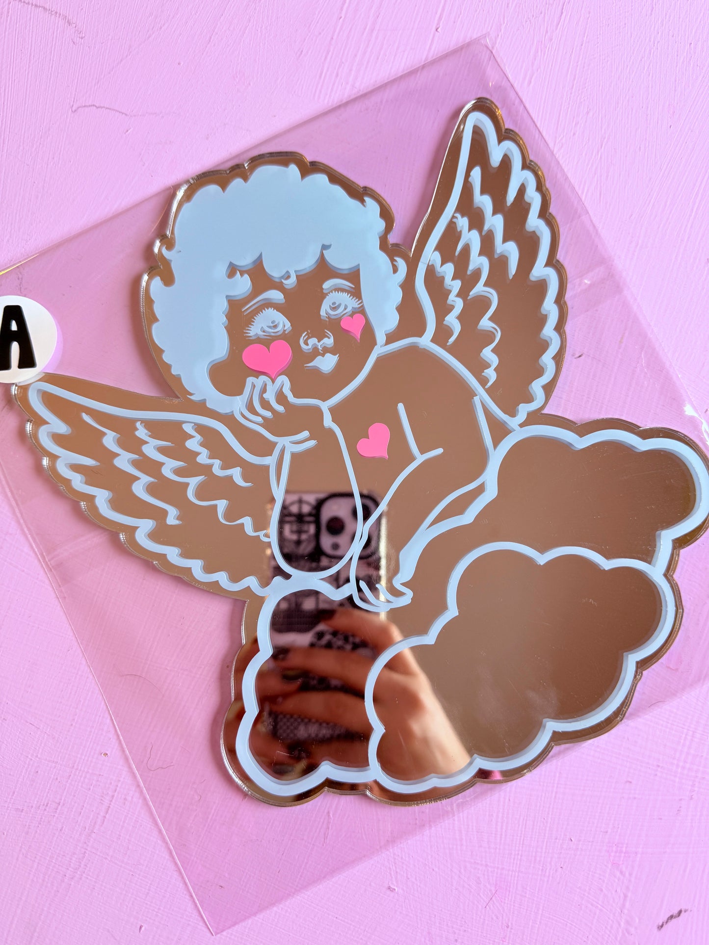 Sample Sale Mirror - Cherub Pastel Blue - Small