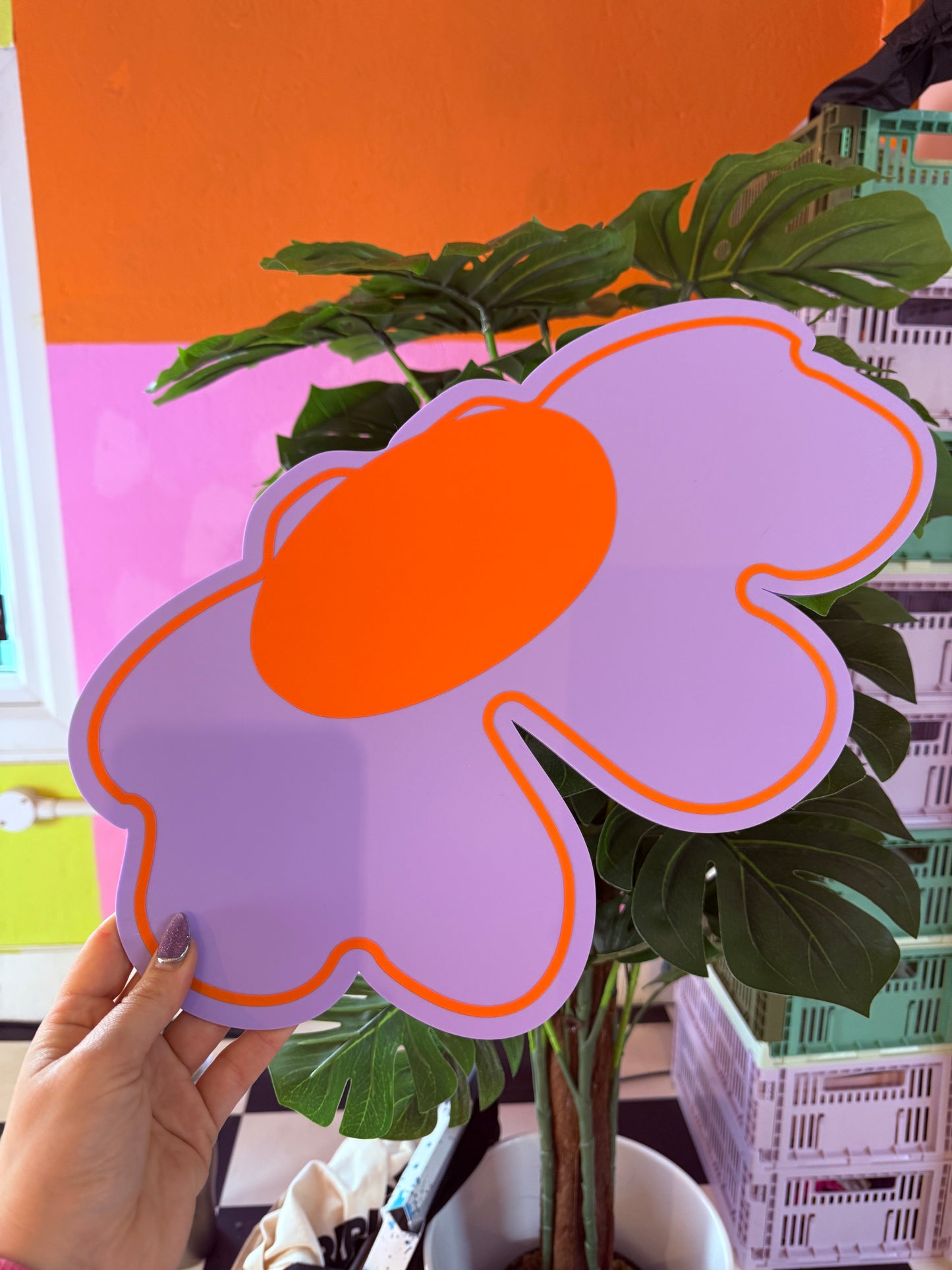 Sample Sale -  Ditzy Daisy Acrylic Hanging (40cm x 24cm)