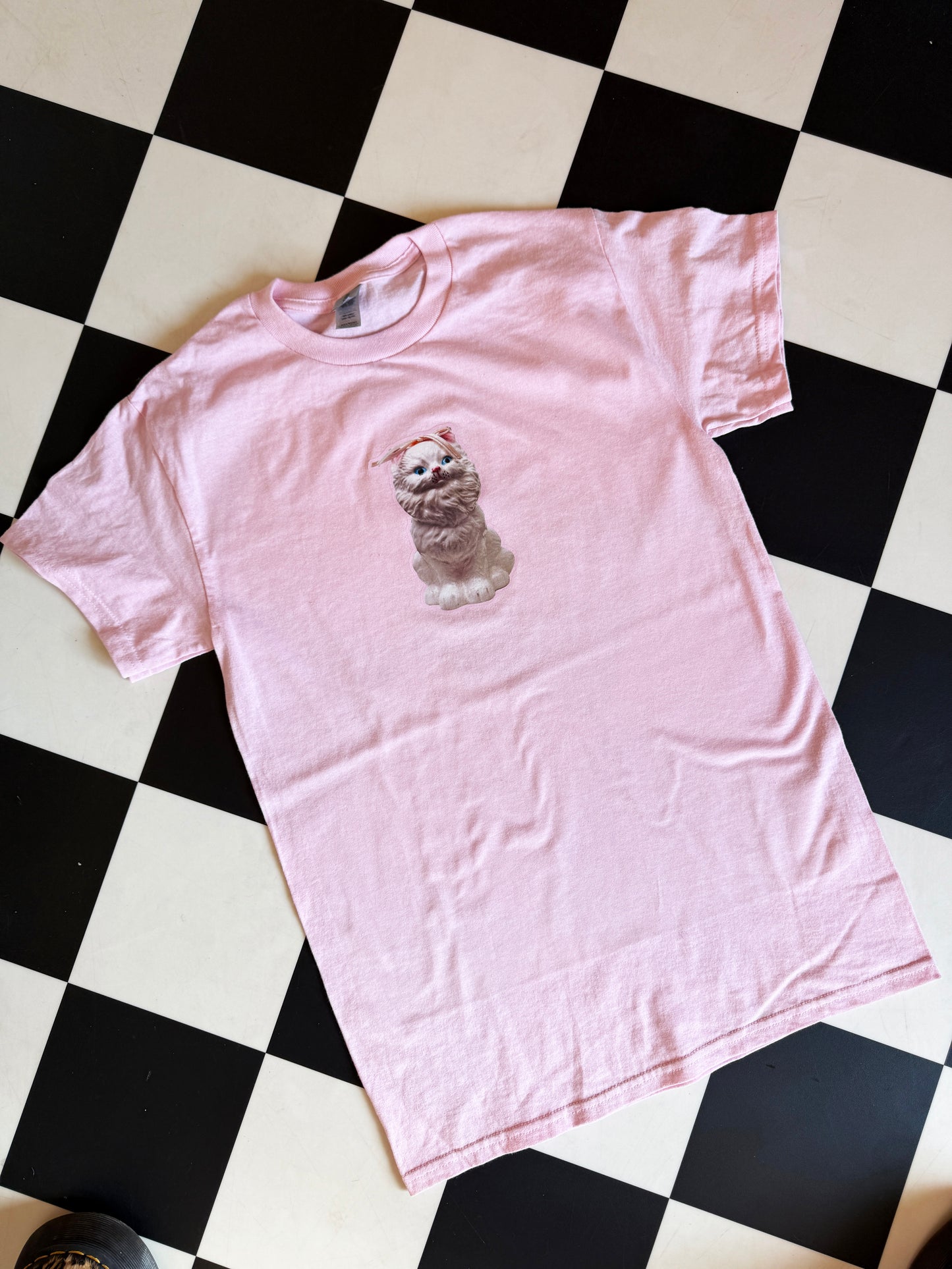 Sample Sale - Kitcsh Cat Pink T-shirt