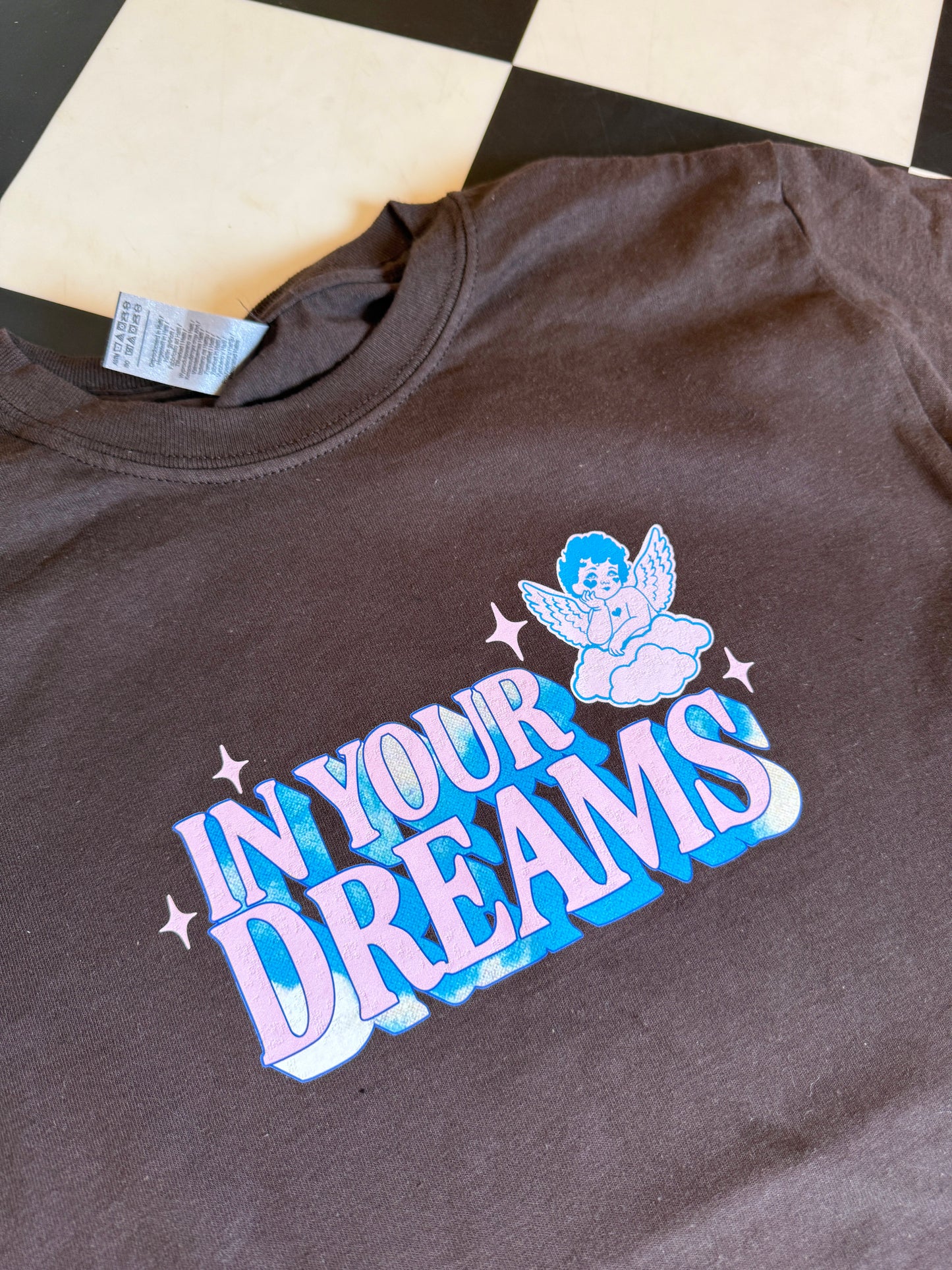 Sample Sale -In your dreams brown t-shirt