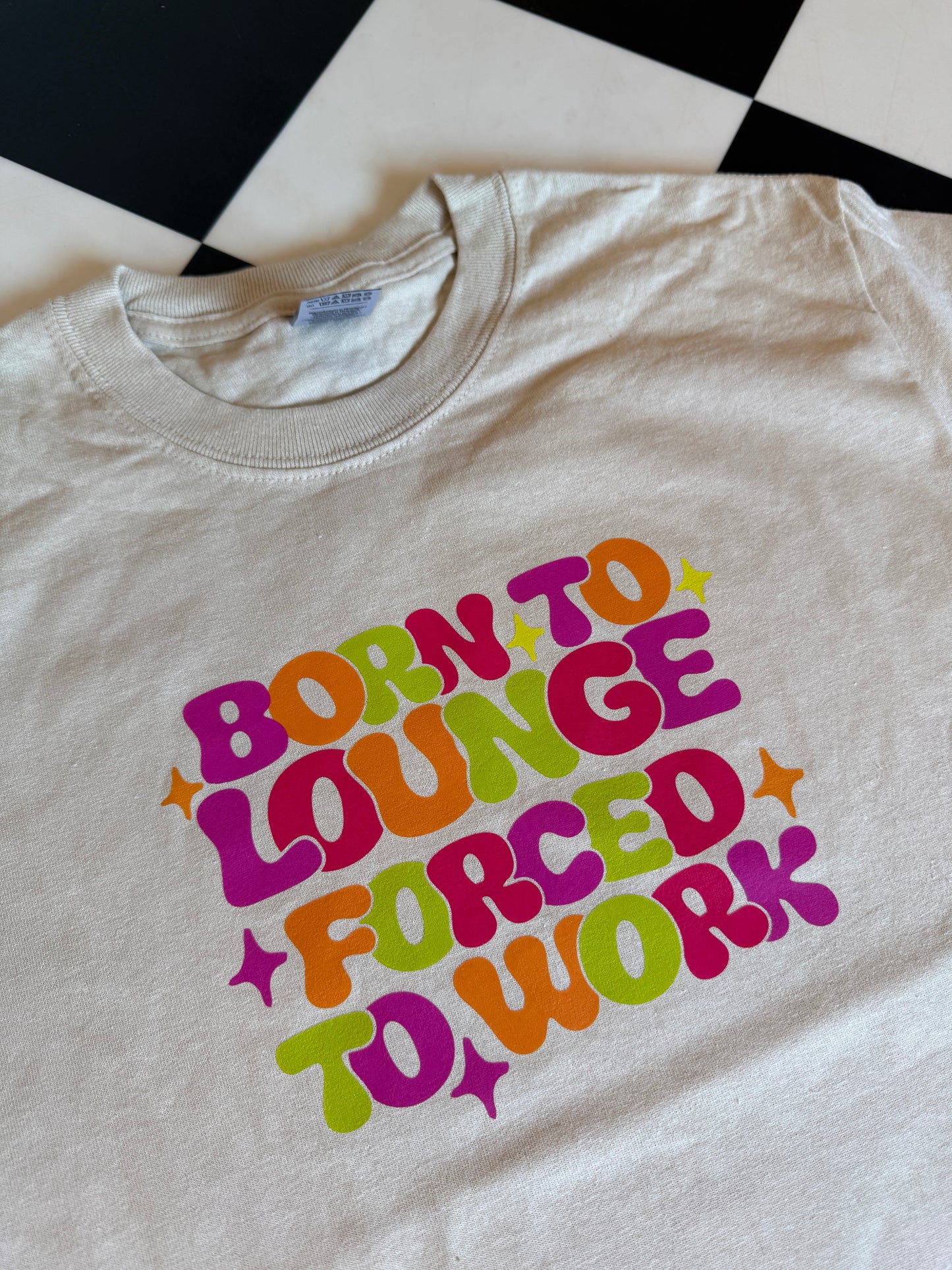 Sample Sale - Born to lounge Beige T-shirt