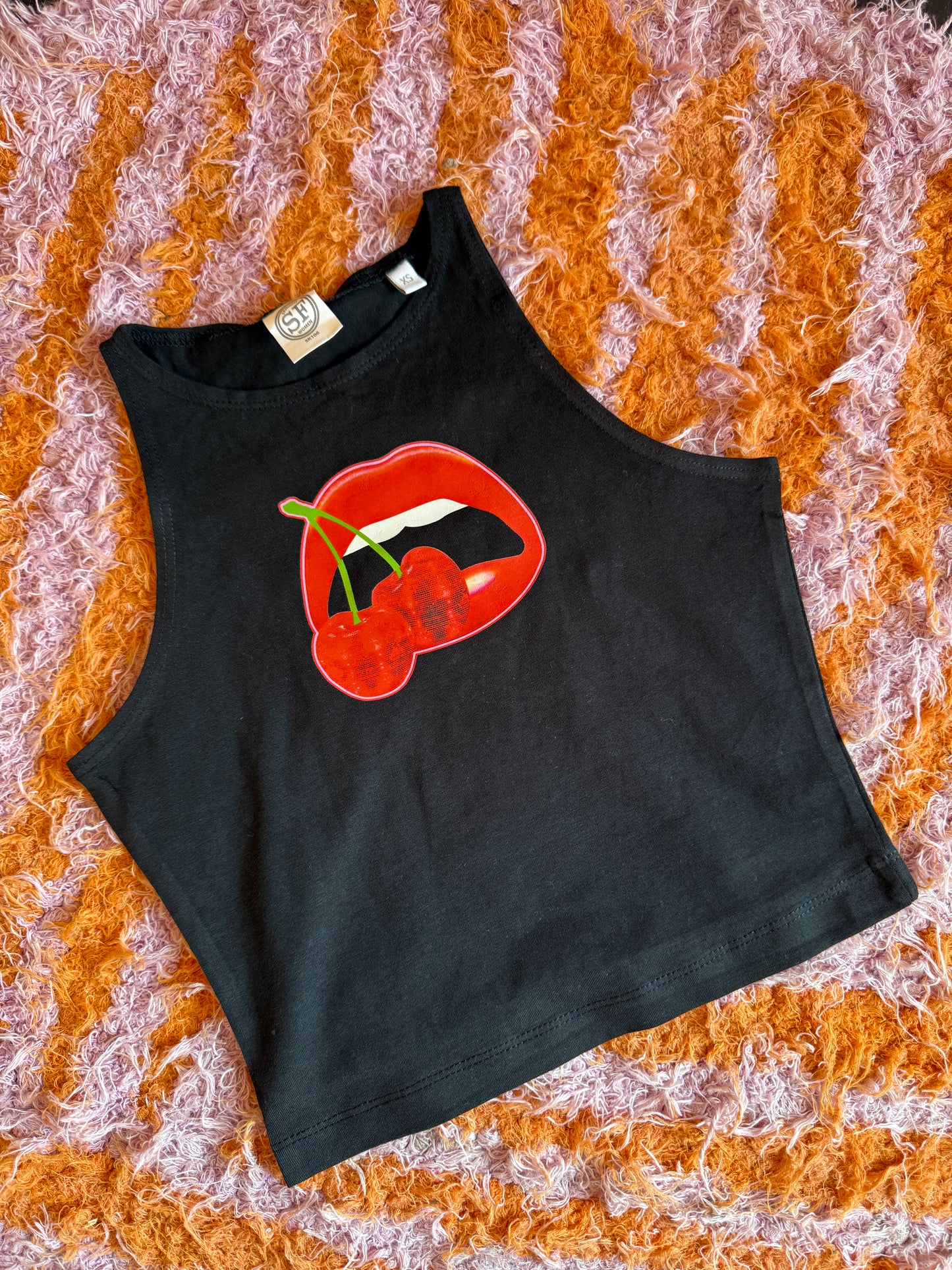 Sample Sale - Cherry Lips Crop Top