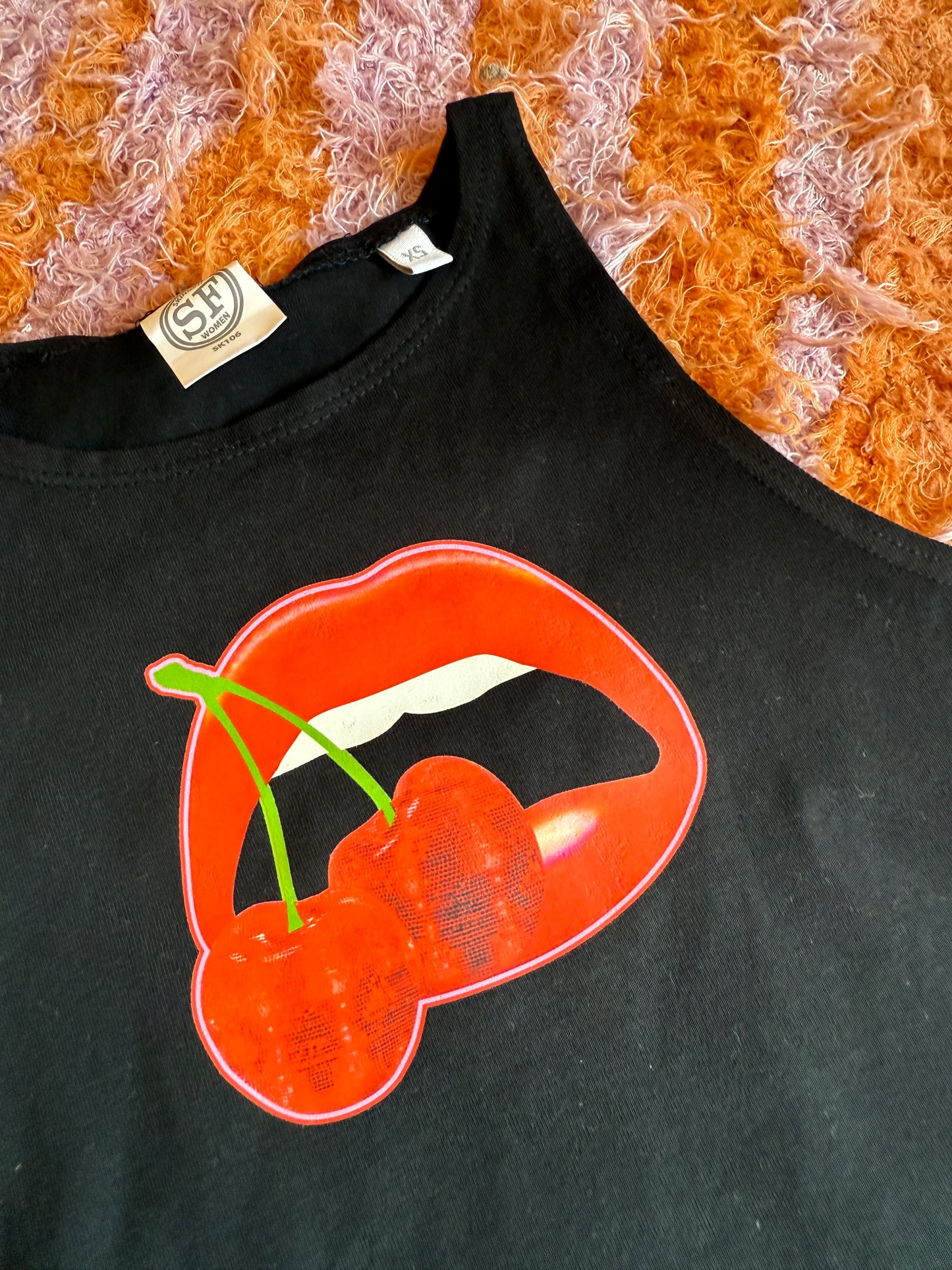 Sample Sale - Cherry Lips Crop Top