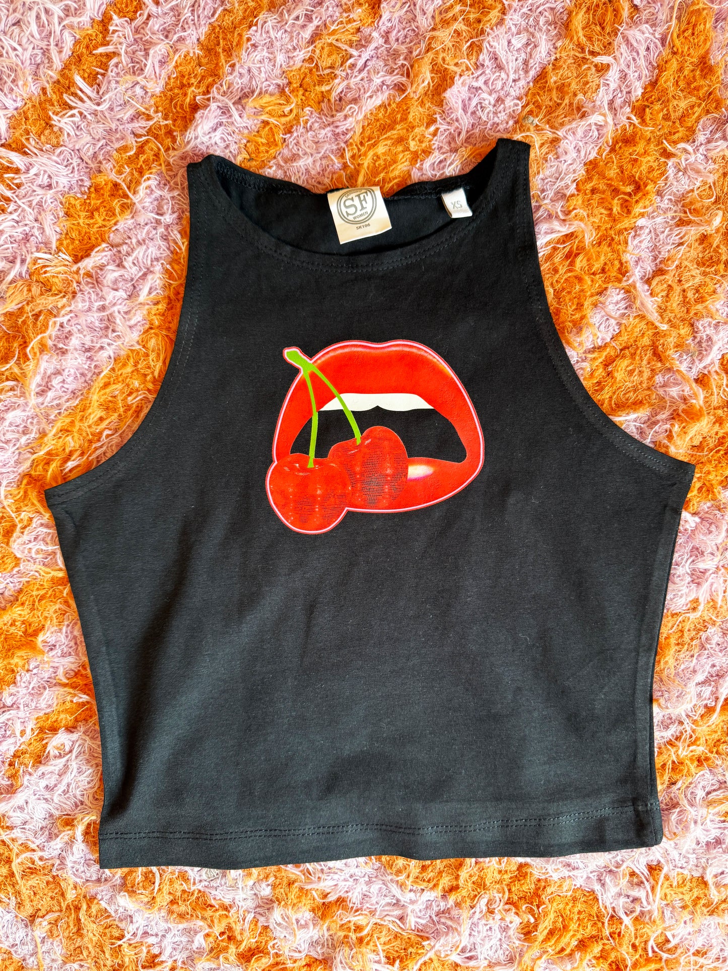 Sample Sale - Cherry Lips Crop Top
