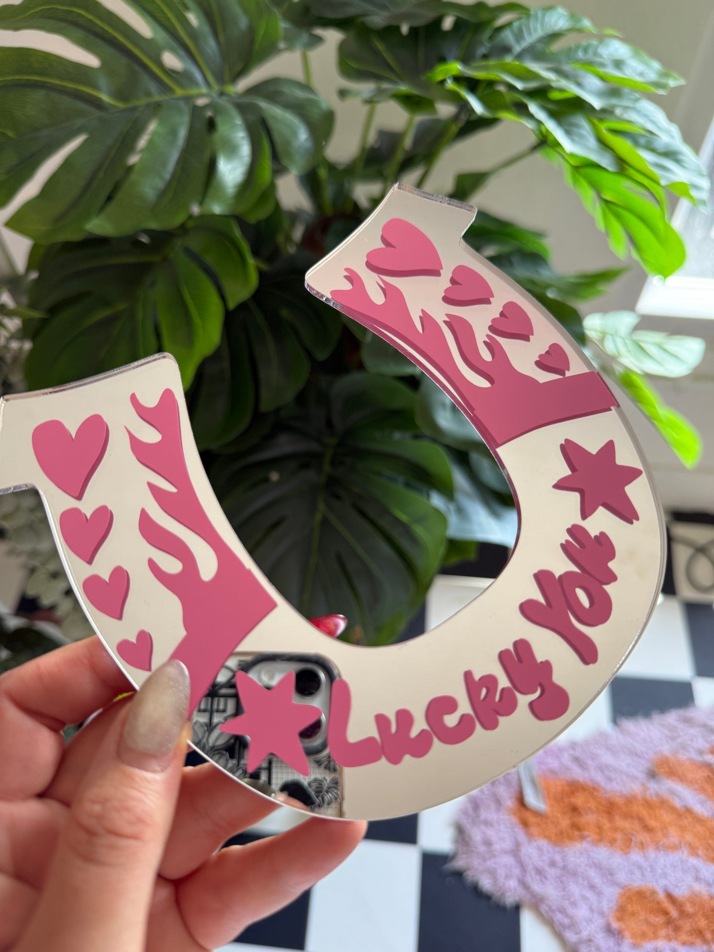 Lucky Horseshoe - Lucky You Pink Design