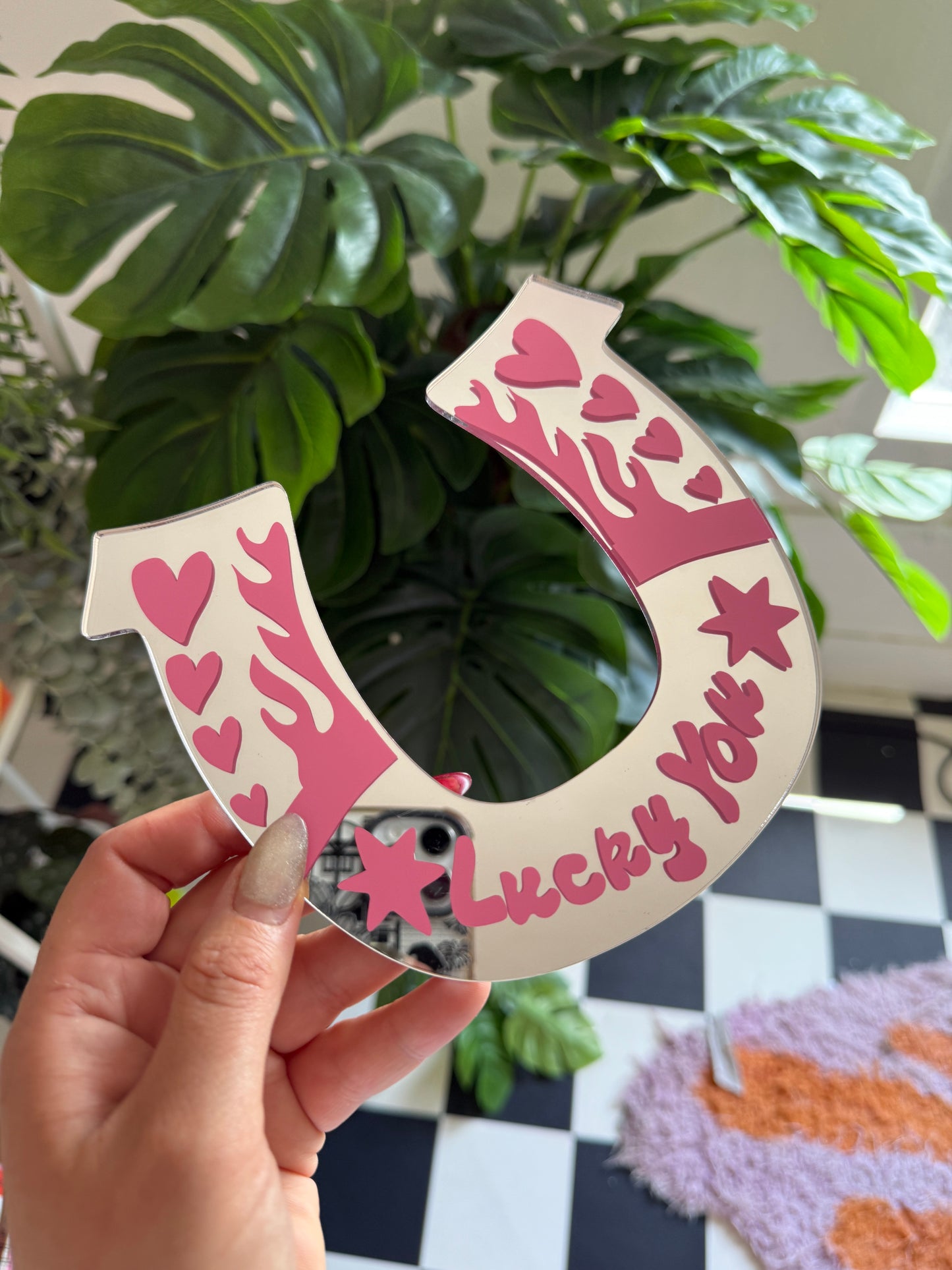 Lucky Horseshoe - Lucky You Pink Design