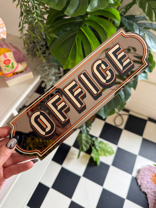 A4 Rectangle Sign - Office