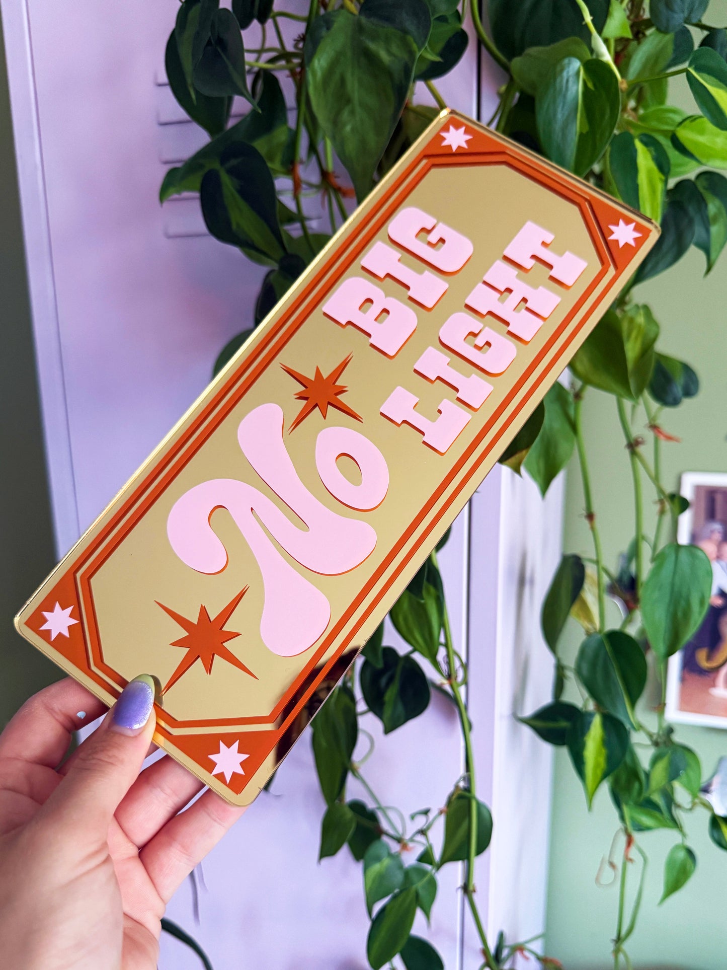 No Big Light Classic Mirror Sign