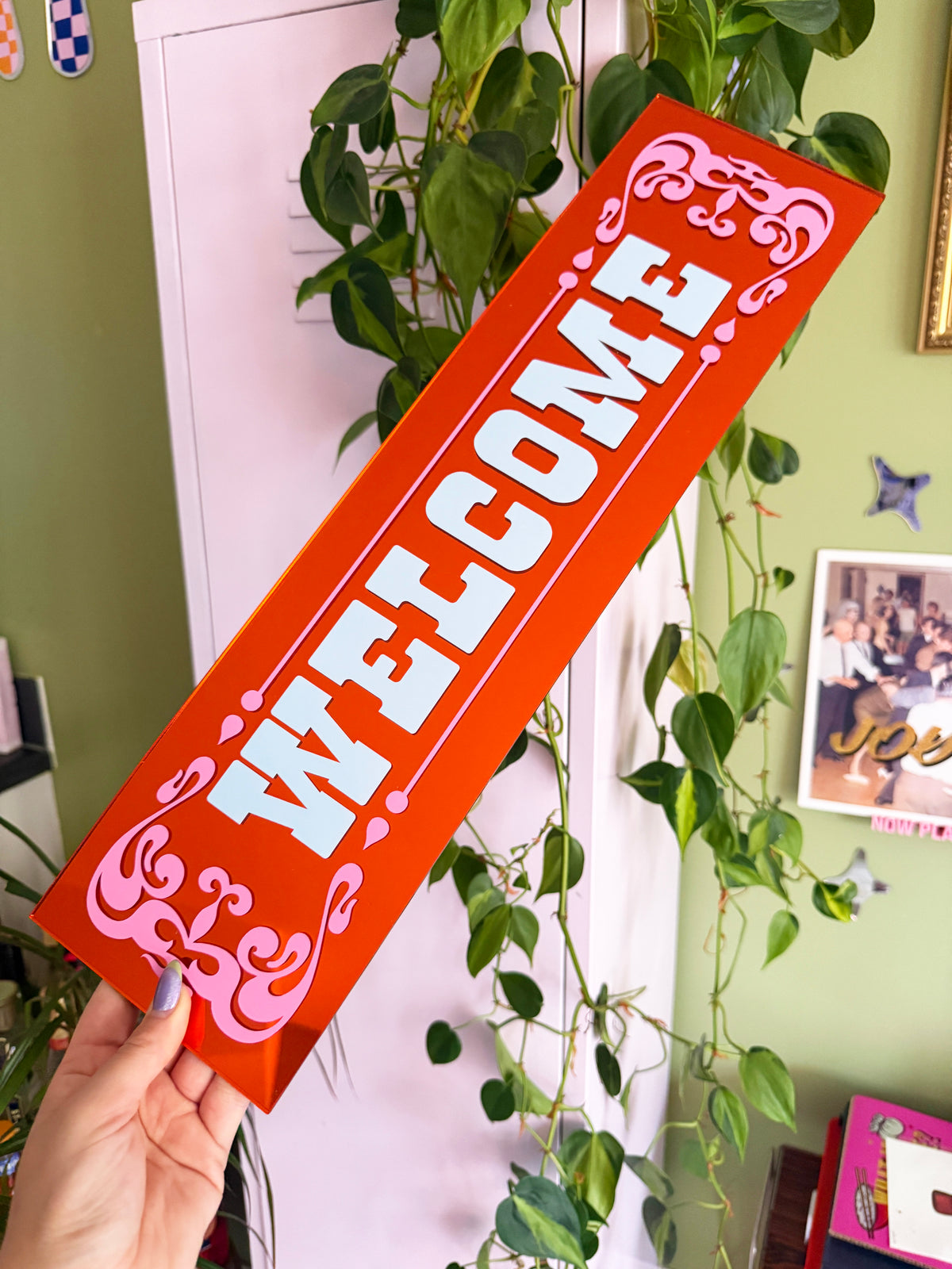 Welcome Traditional Pub Mirror