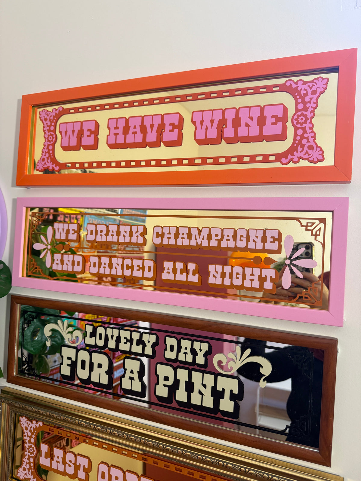 We Have Wine Traditional Pub Mirror