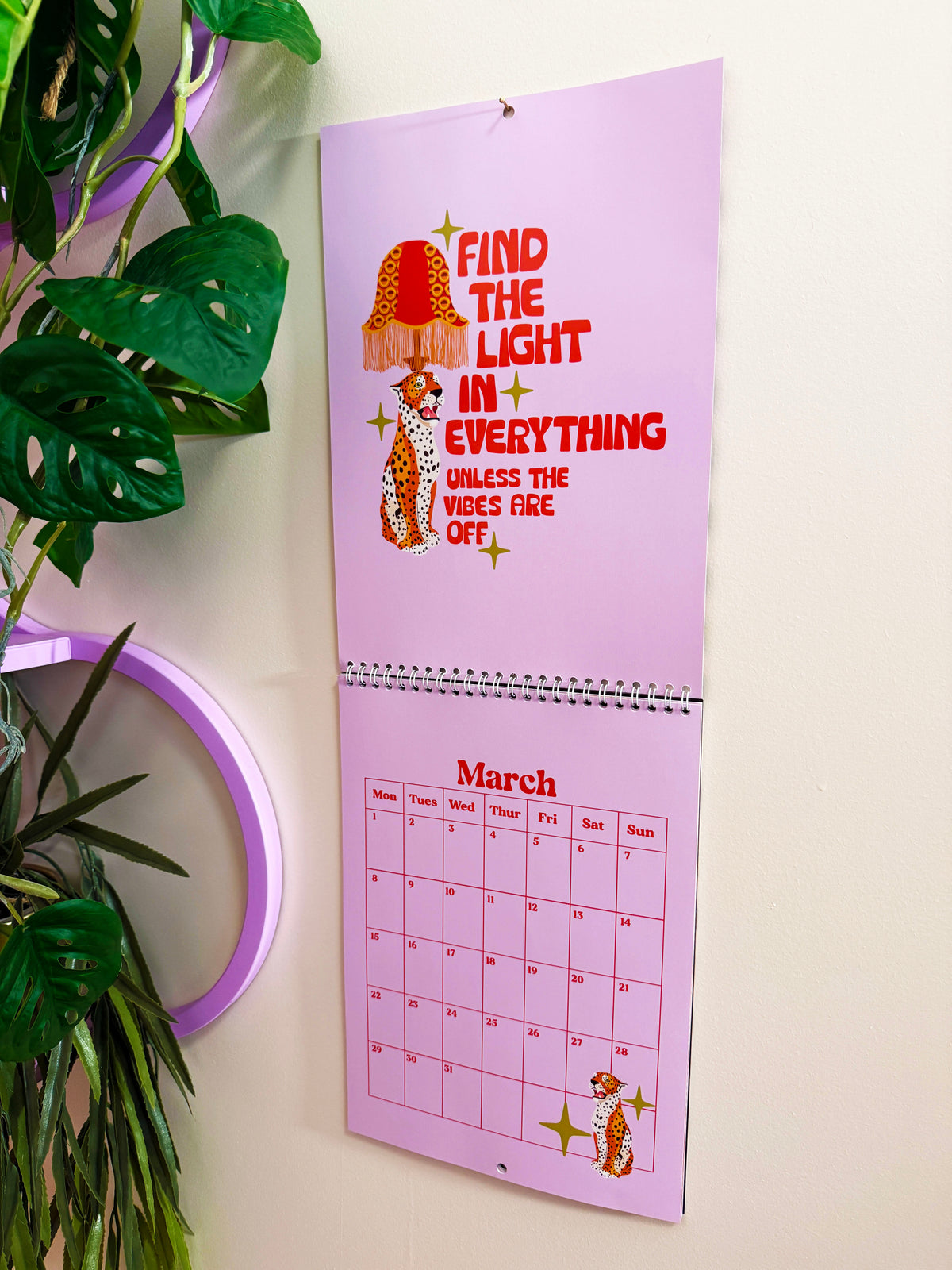 2027 Wall Calendar - Some Days We Thrive Some Days We Wanna Stay In Bed