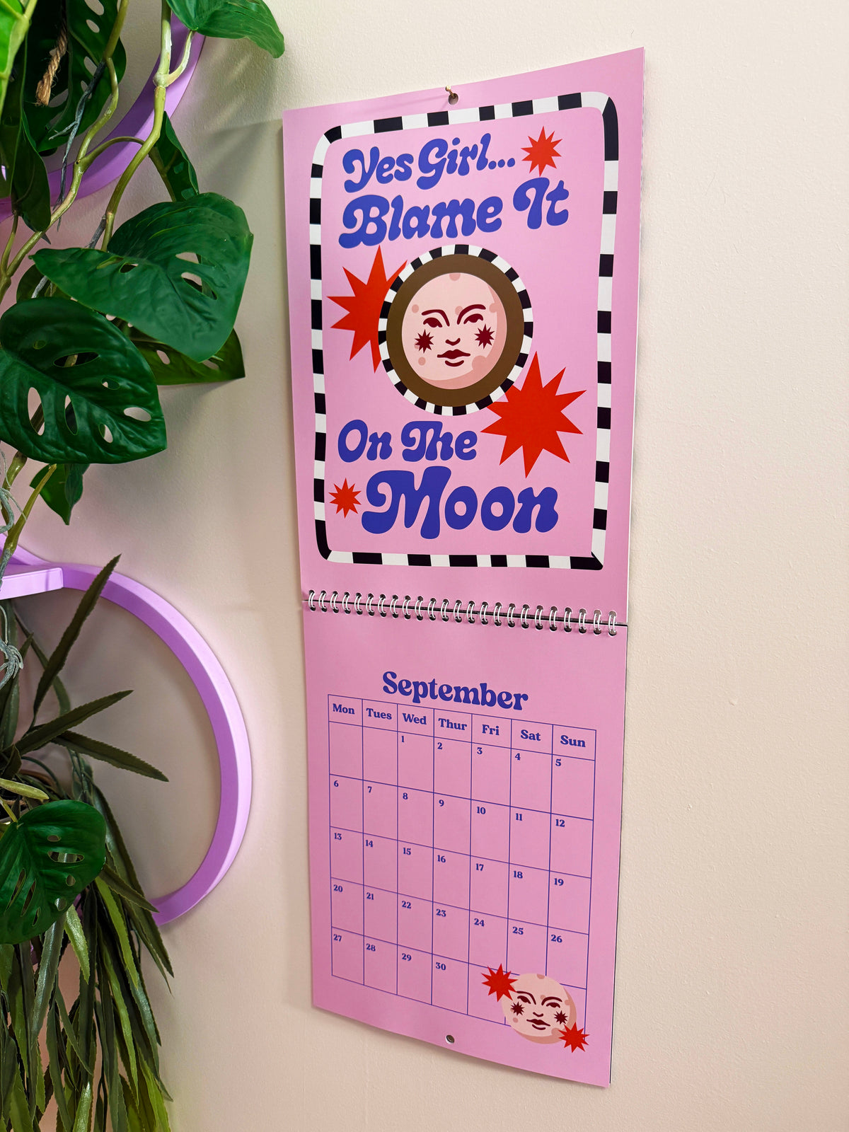 2027 Wall Calendar - Some Days We Thrive Some Days We Wanna Stay In Bed