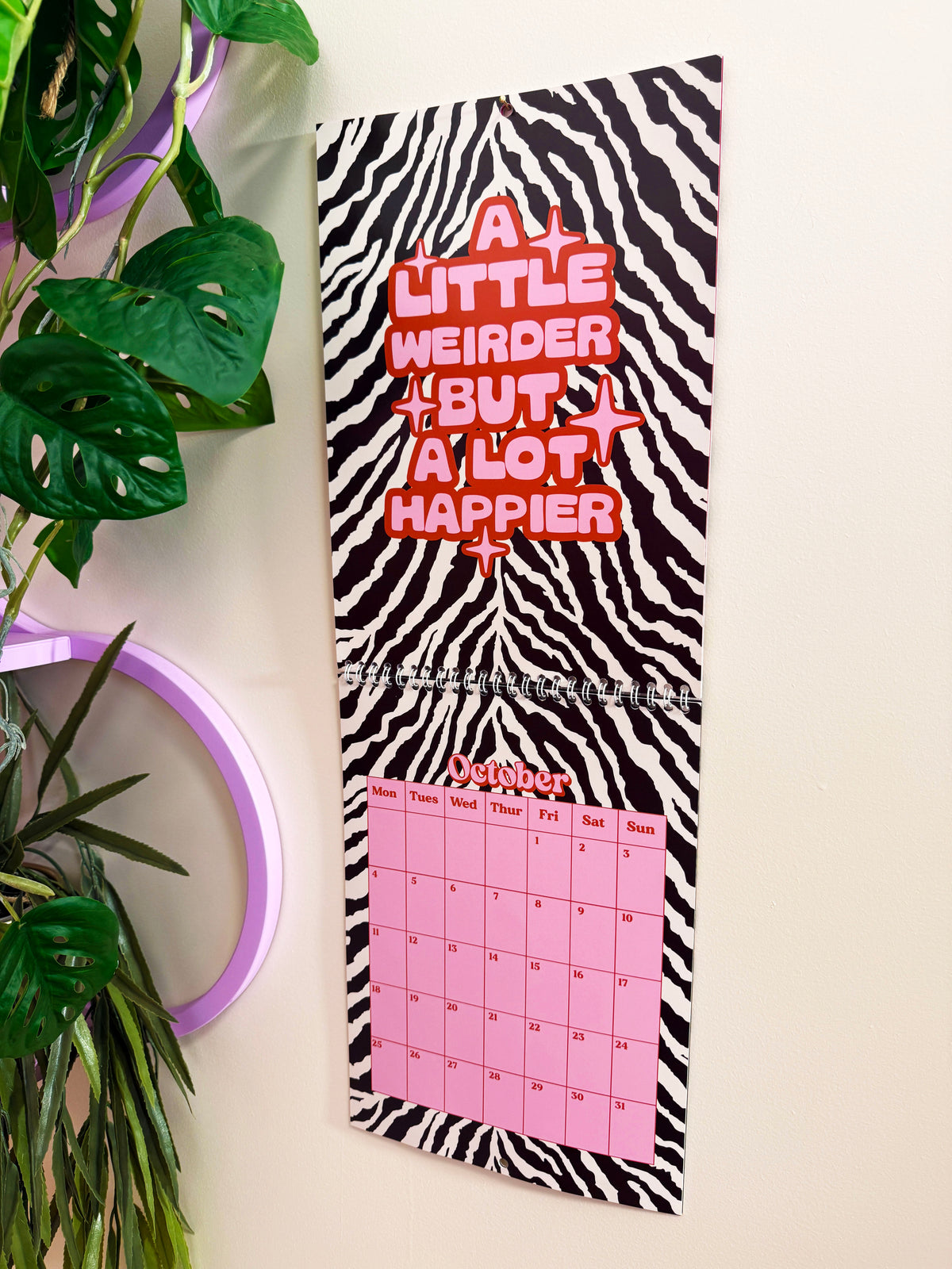 2027 Wall Calendar - Some Days We Thrive Some Days We Wanna Stay In Bed