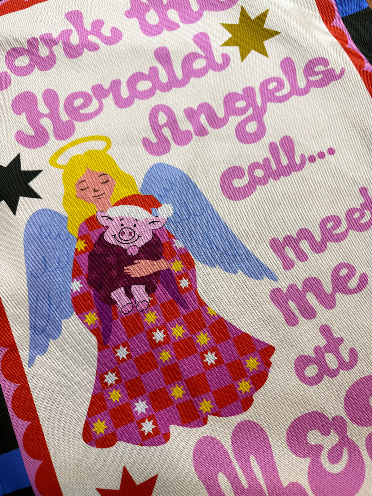 Meet Me At M&S Foodhall Christmas Tea Towel