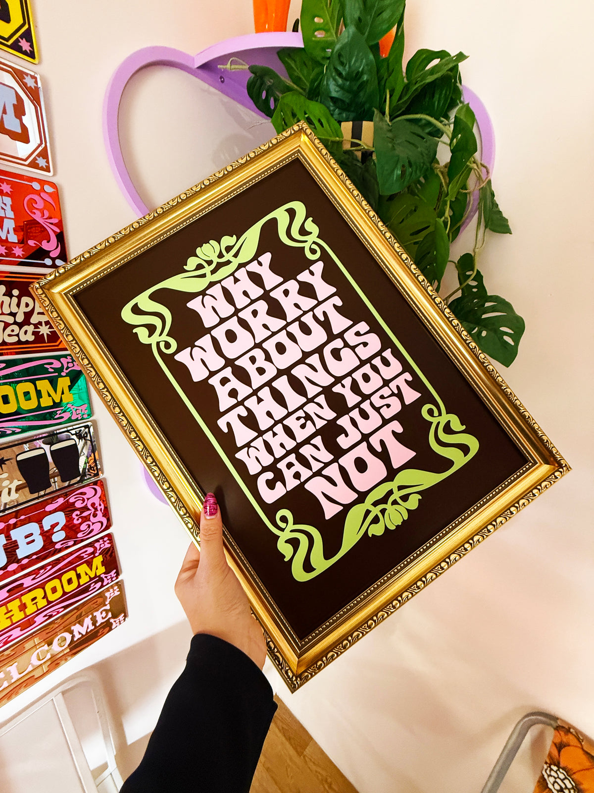 Why Worry About Things When You Can Just Not Wall Print