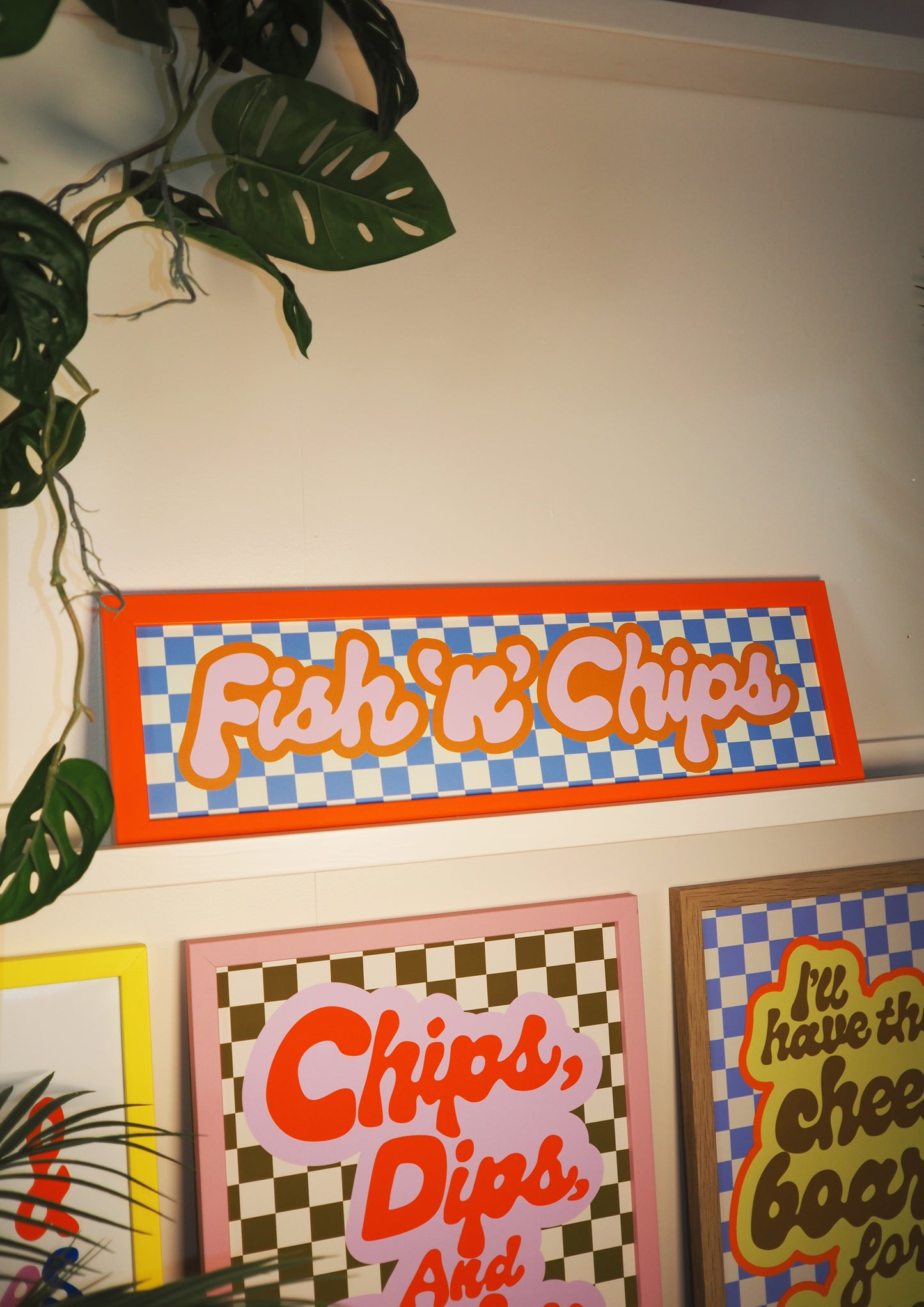 Fish & Chips Framed Rectangle Print