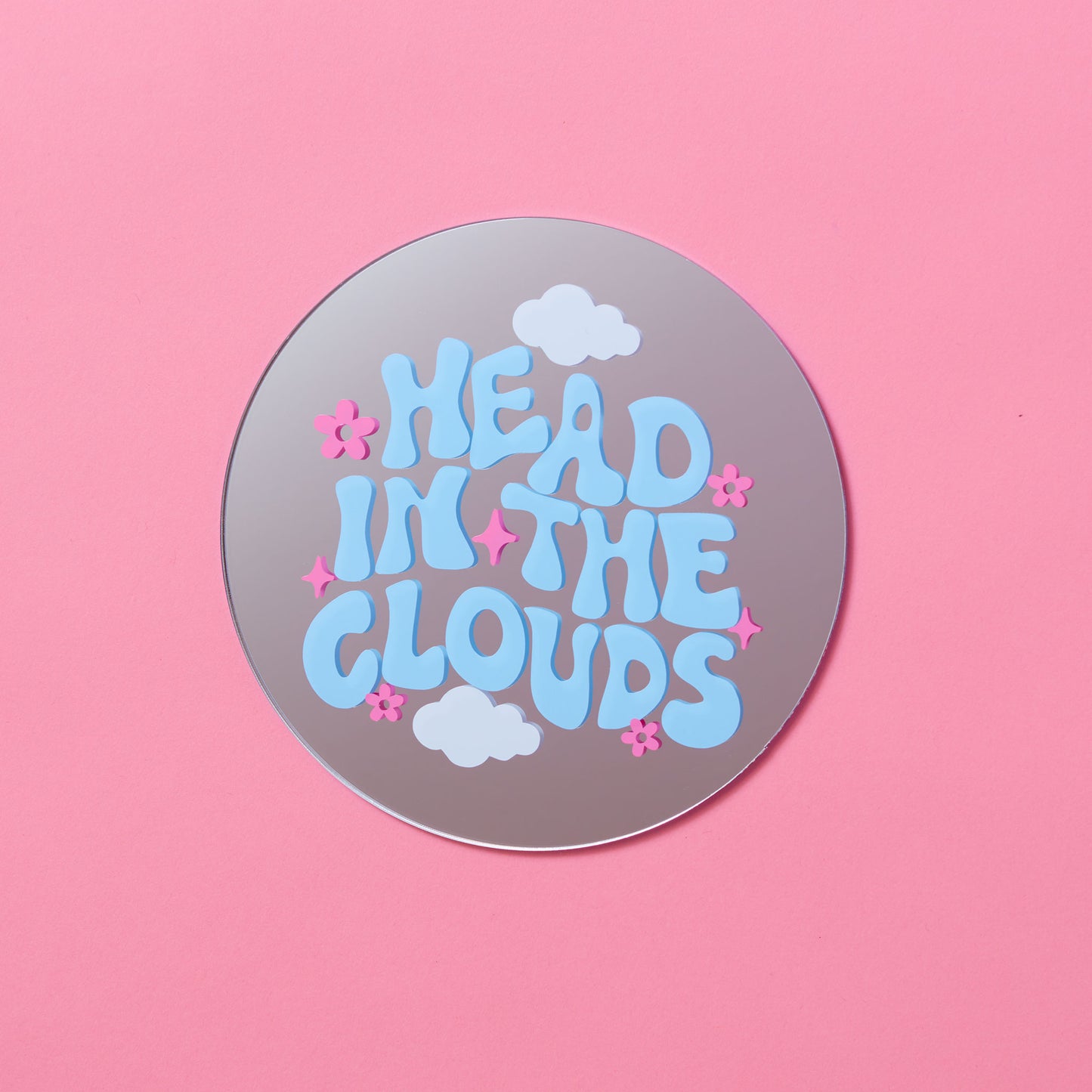Head In The Clouds Disc Mirror