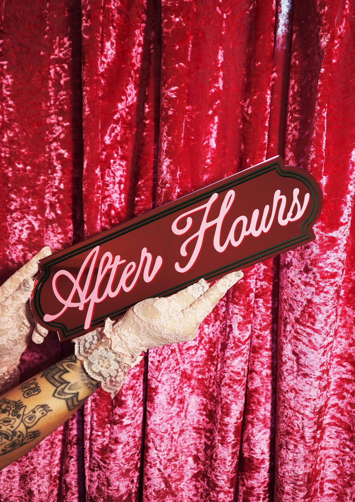 After Hours Mirror Sign