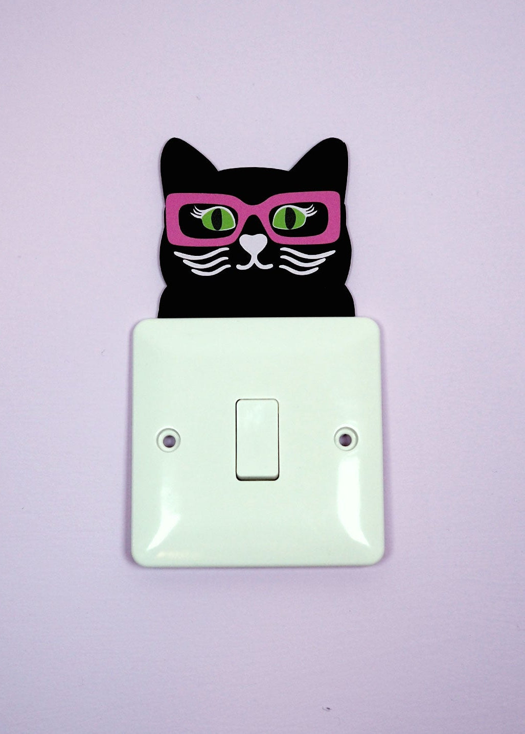 Funky Feline Light Switch Topper - Black