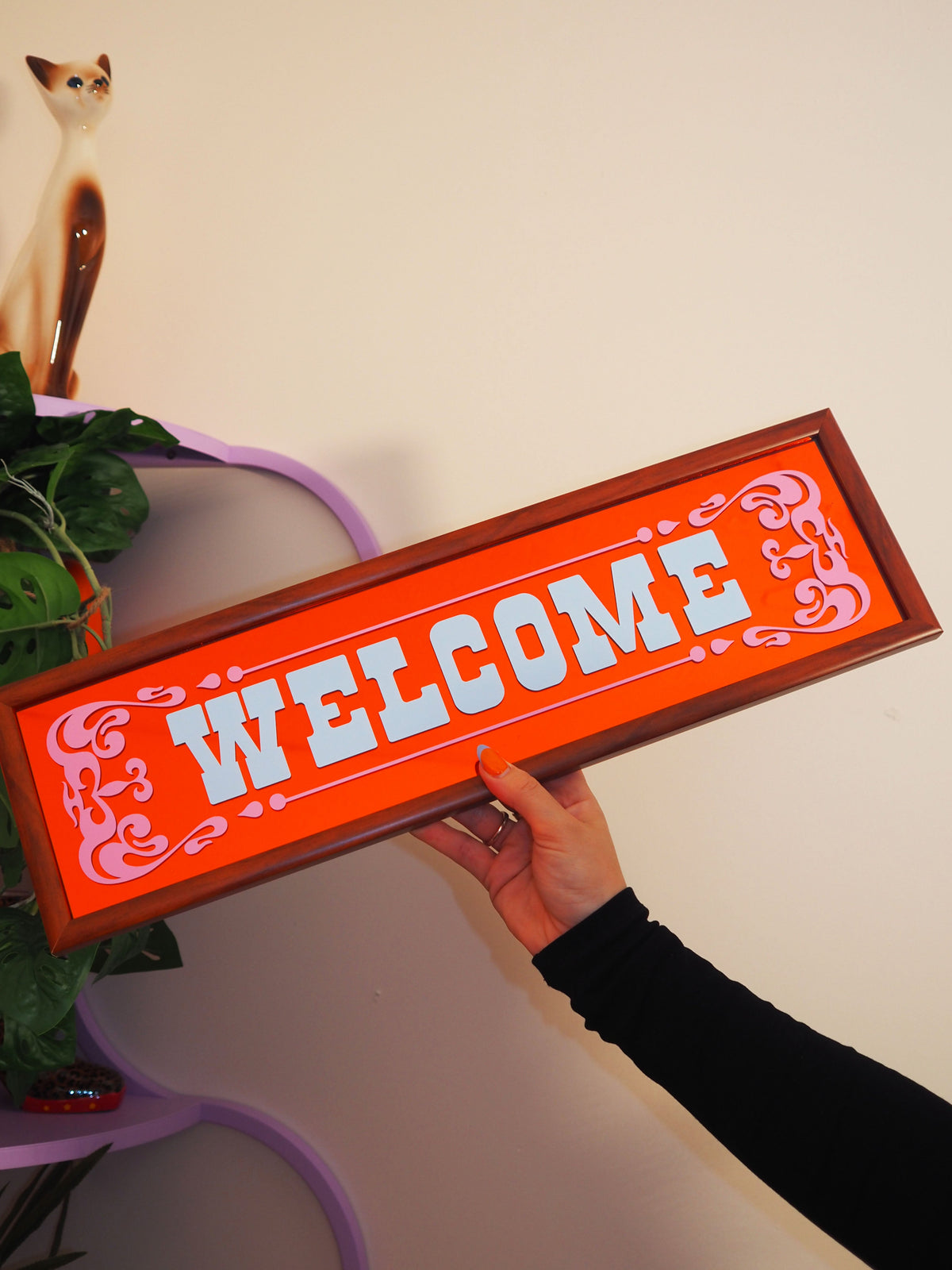 Welcome Traditional Pub Mirror